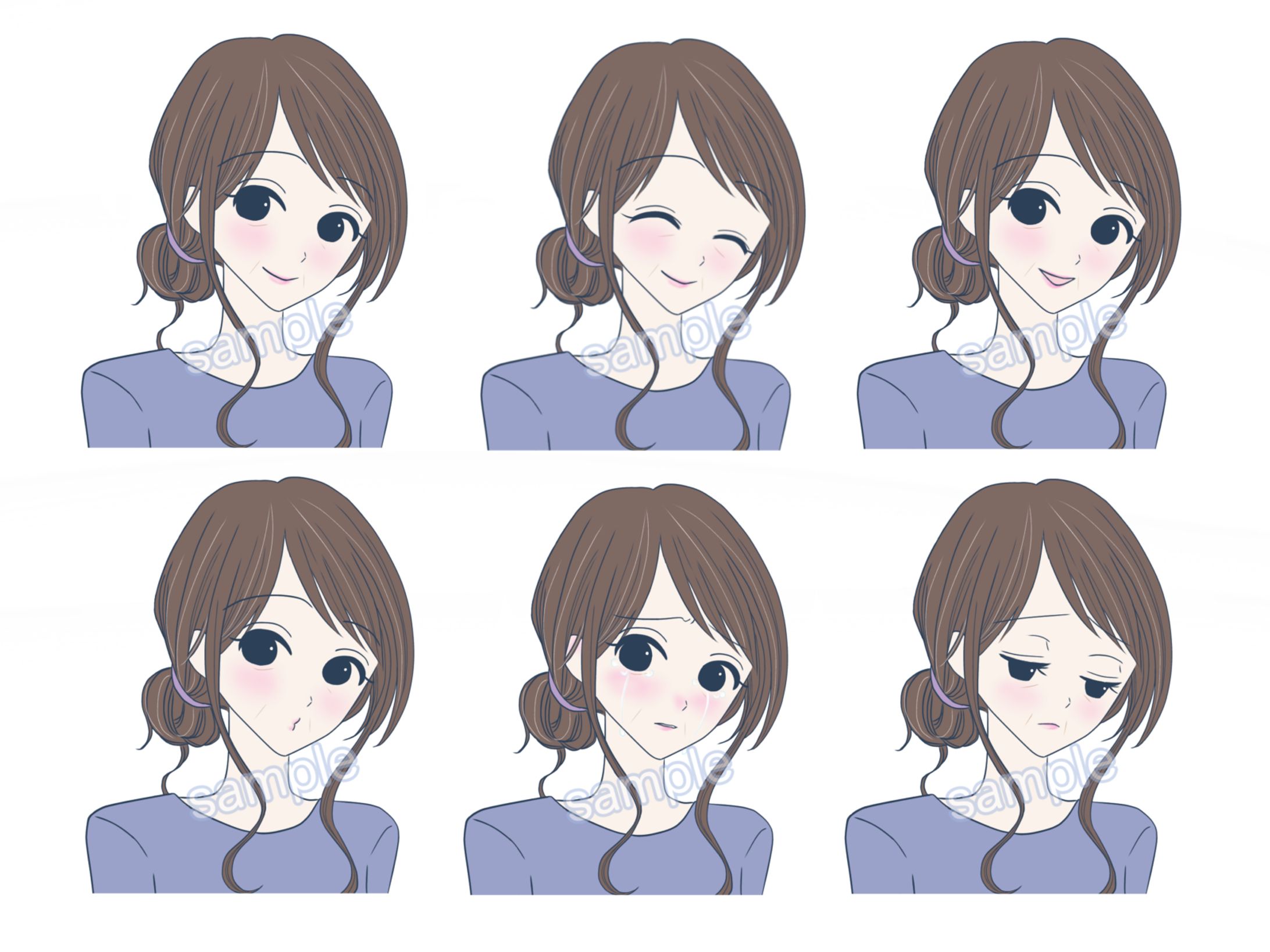 表情ちがいのイラスト作成（ココナラ）-1