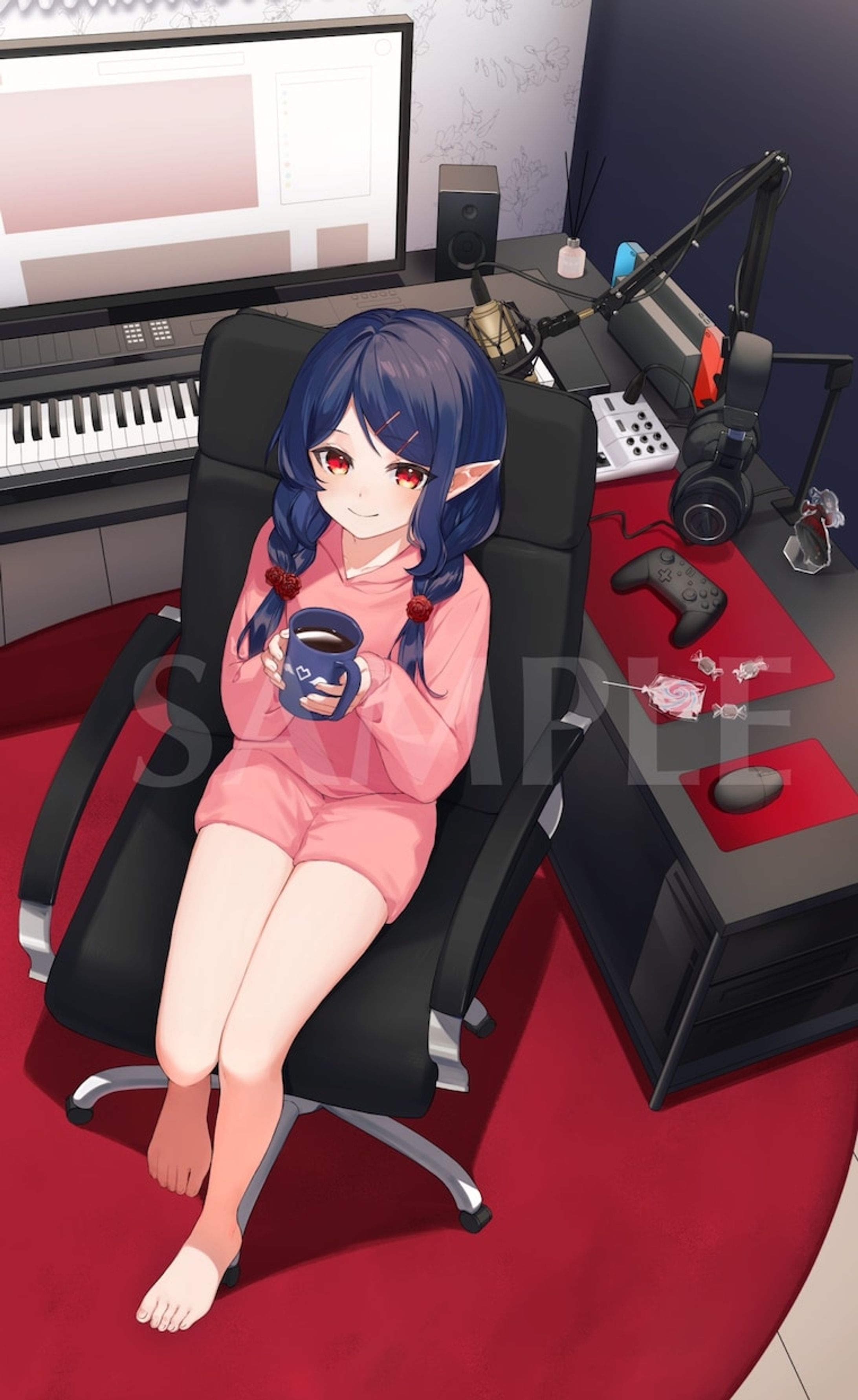十六夜めあ様　記念イラスト-1