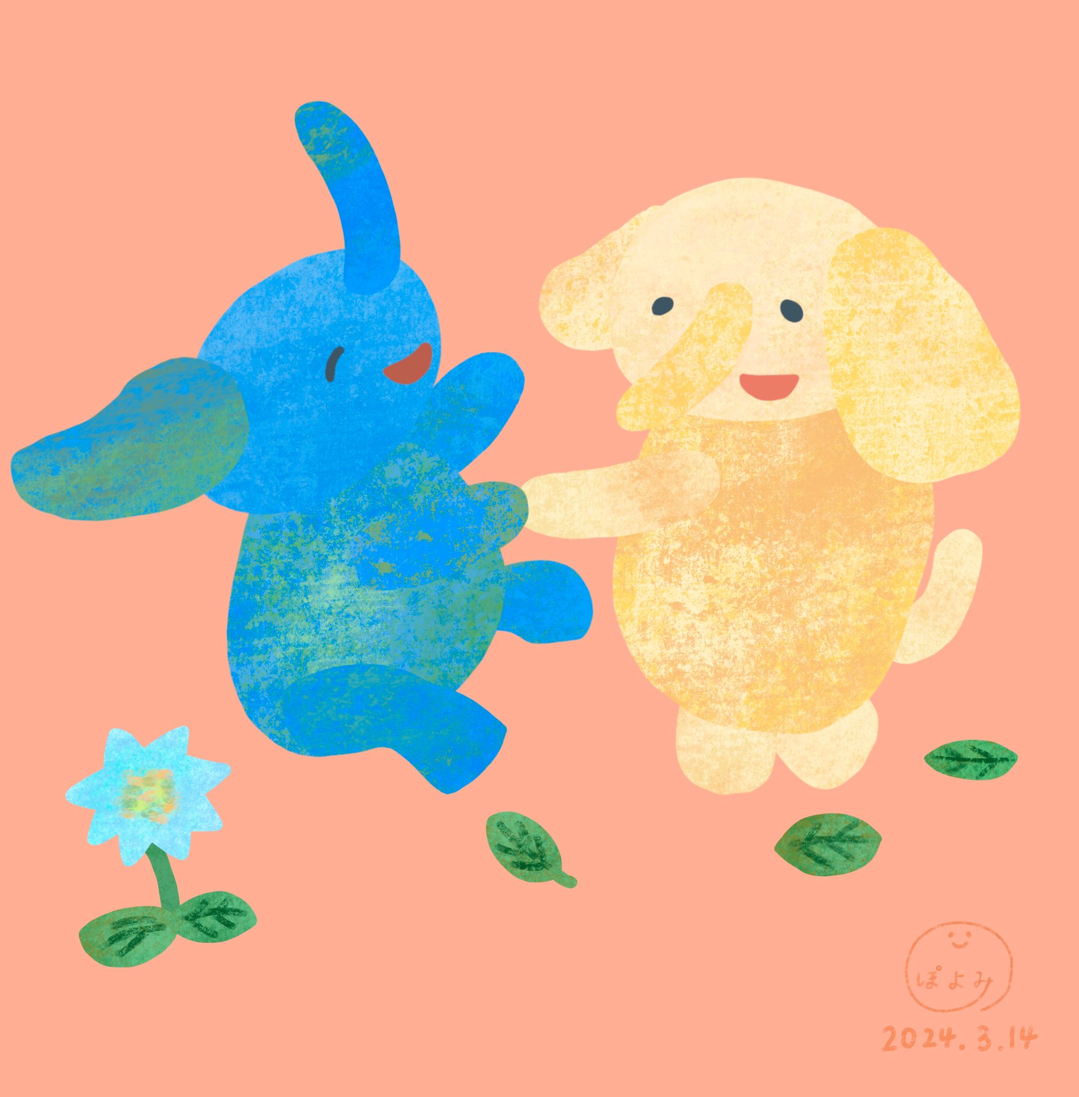 イラスト『ワルツでルンルンルン』🎨絵本作家ぽよみ-1