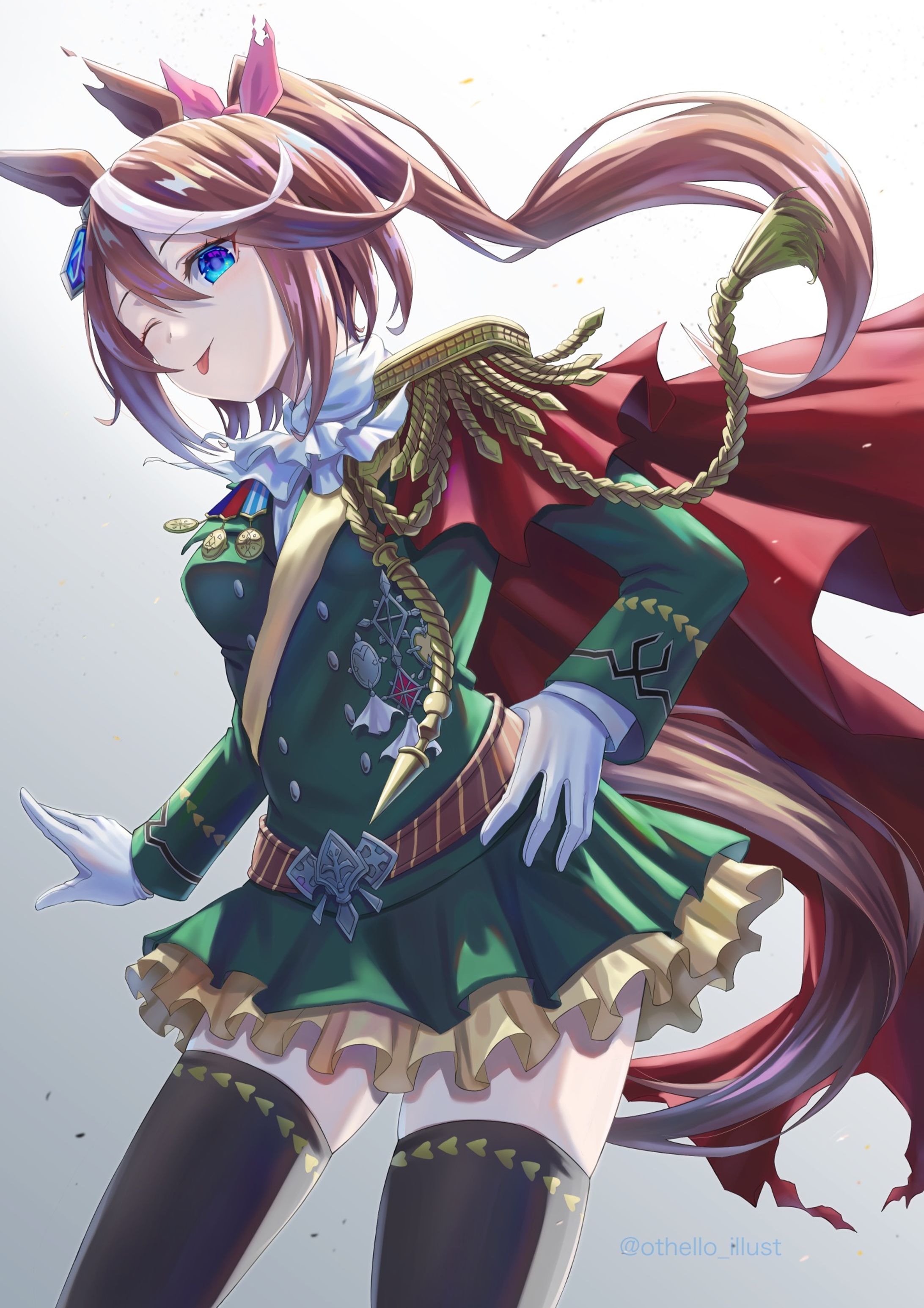 トウカイテイオー（シンボリルドルフ衣装）