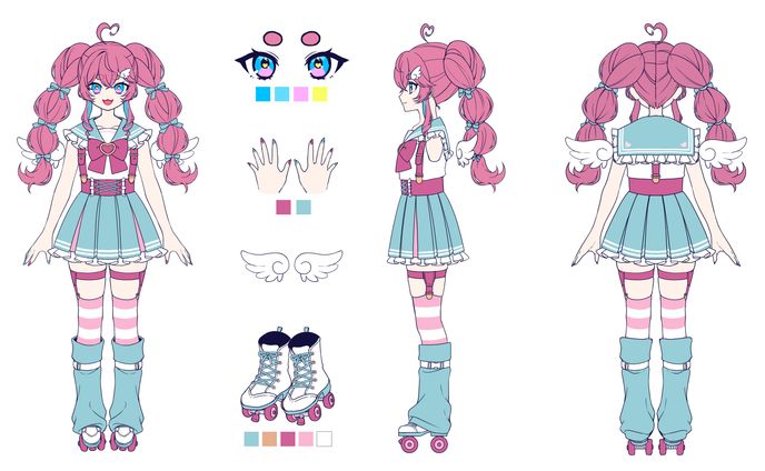 木村千咲様1stSingle用キャラクターデザイン