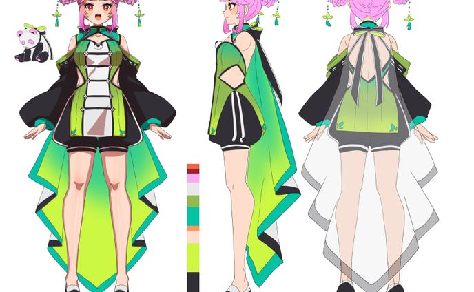パン、キャラクターデザイン