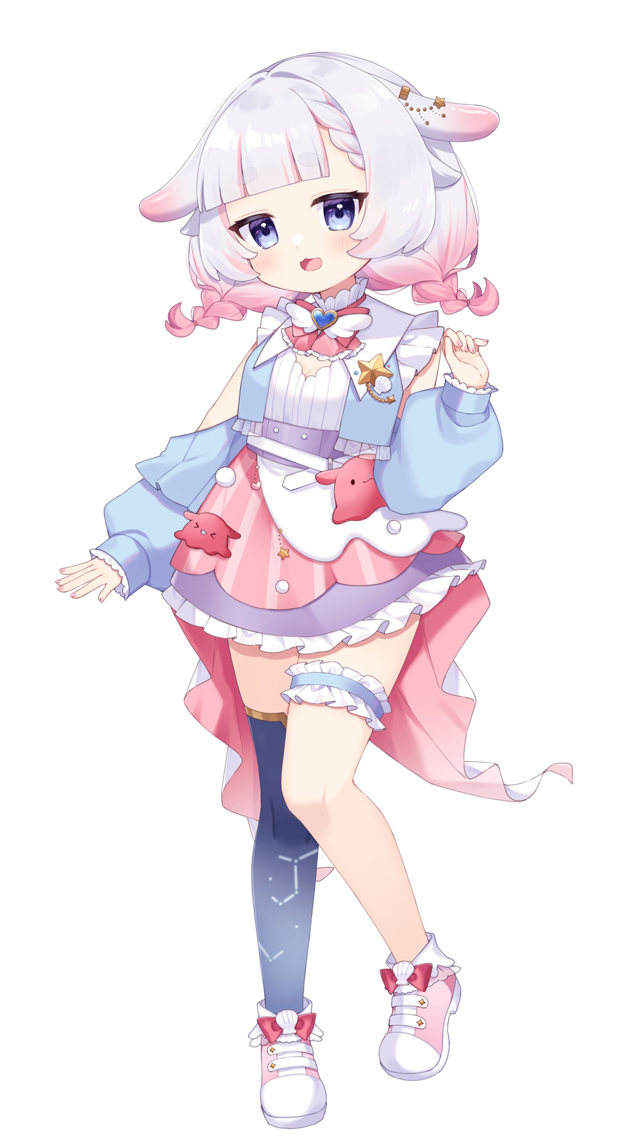 Vtuber ととみ なと様 アイドル衣装 IRIAM用立ち絵-1