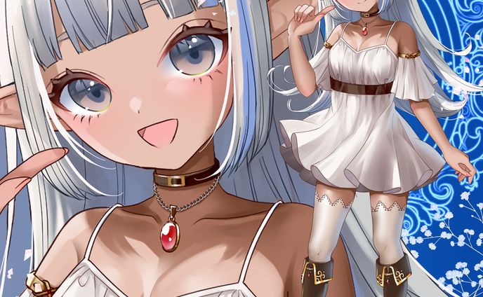 褐色エルフちゃん