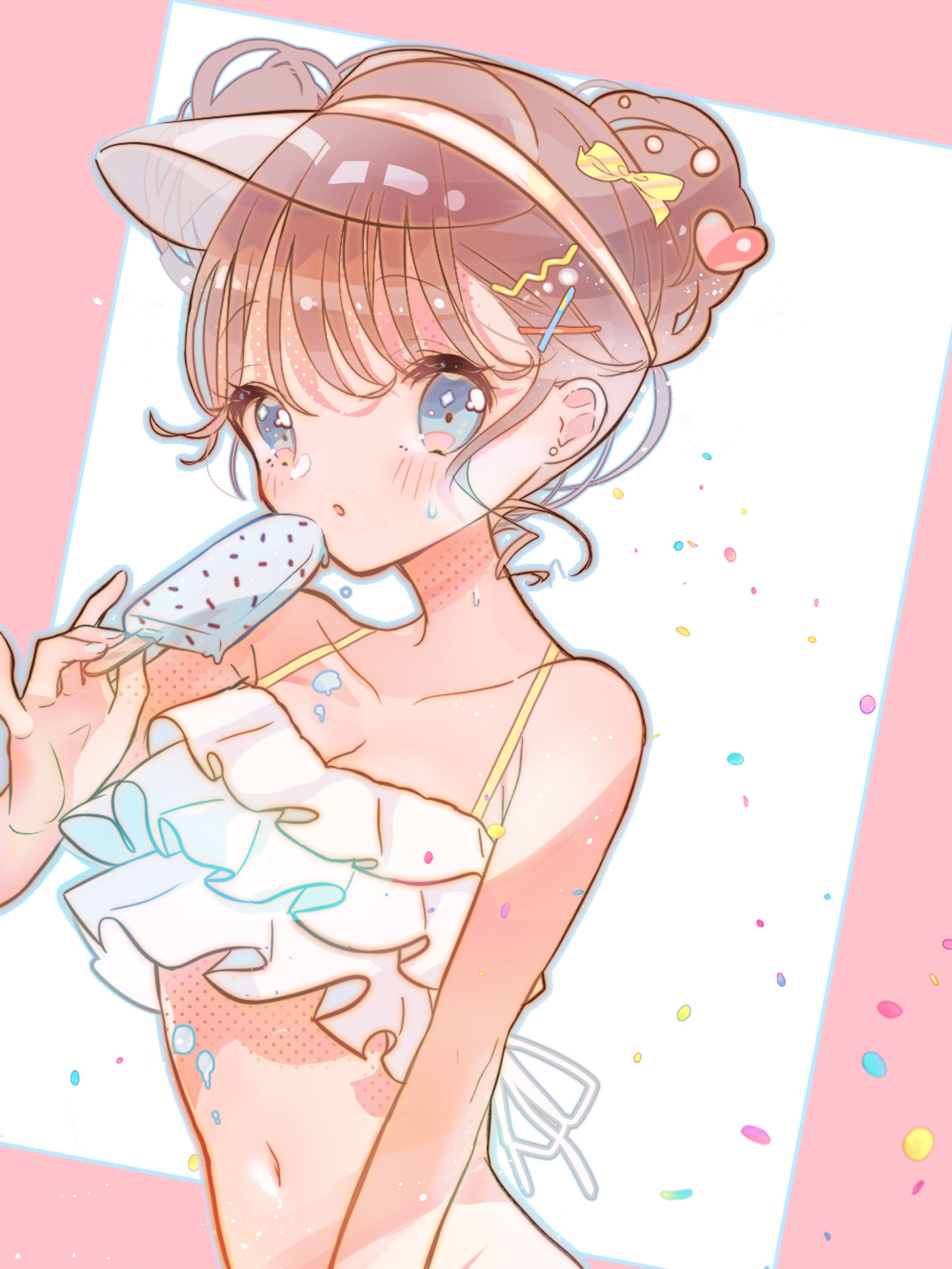オリジナル 水着とチョコミント-1