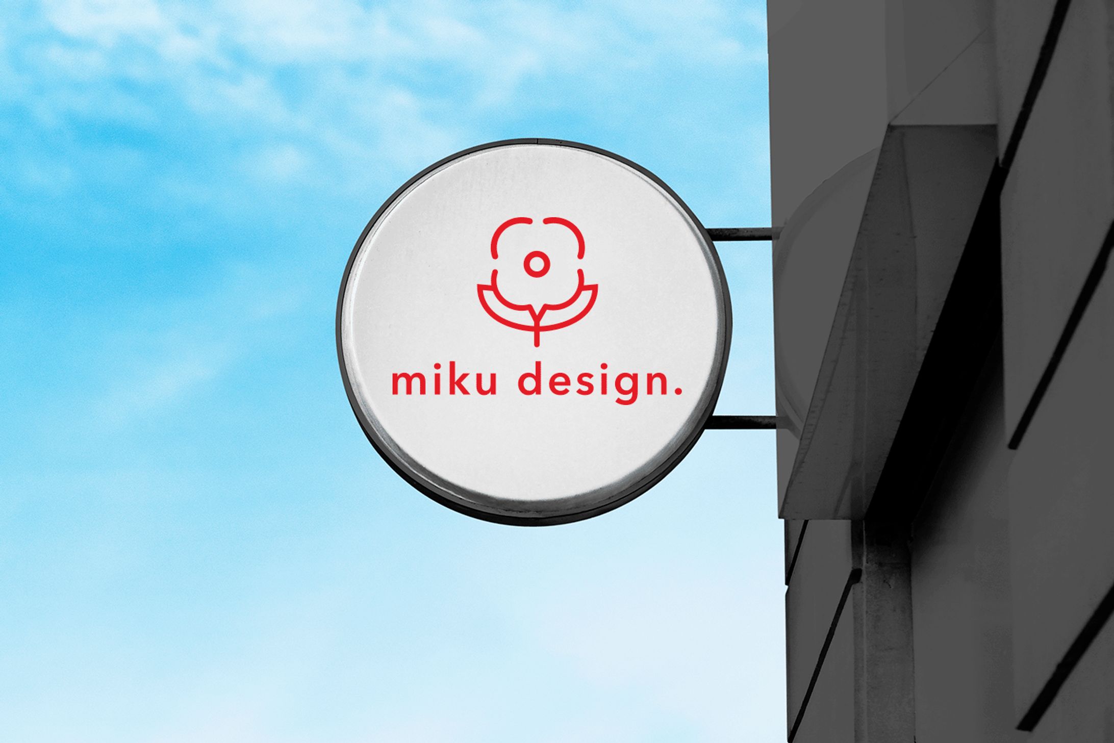 mikudesign ロゴ 看板-1