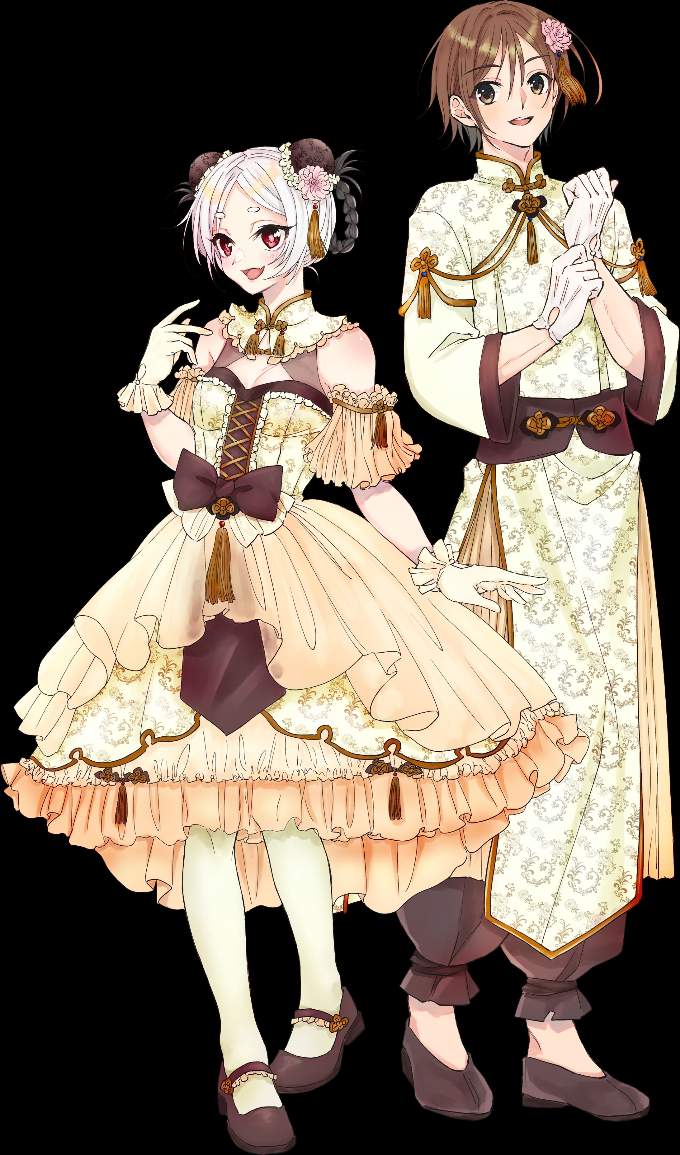 【依頼】立ち絵｜半田桃花、肥田恭/2021.9.24-1