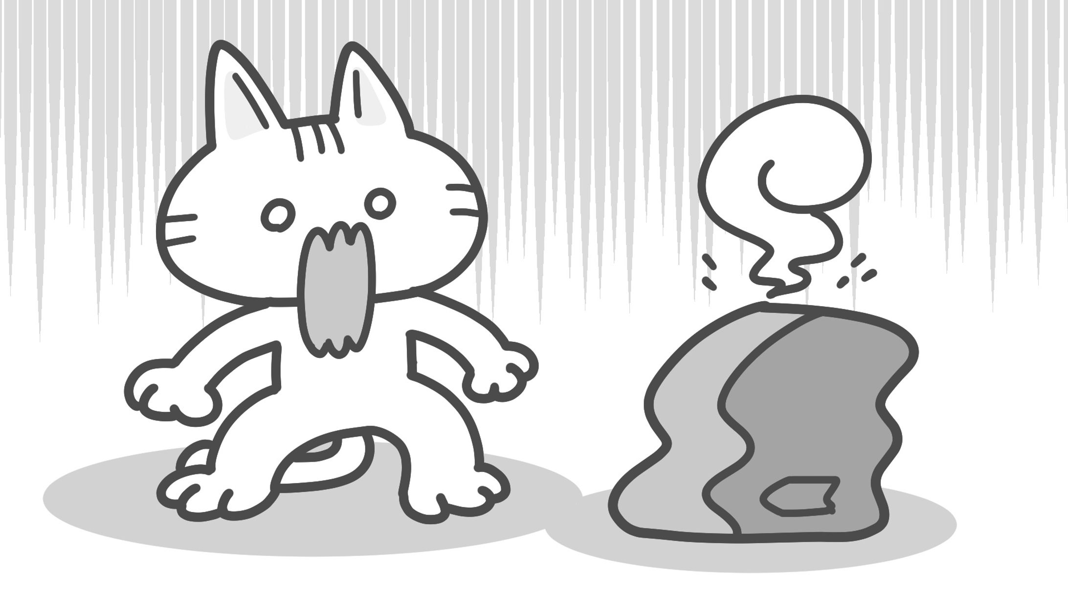 『スピーカー壊れちゃった』イラスト2点-1