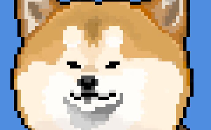 Pixel Shiba Dog