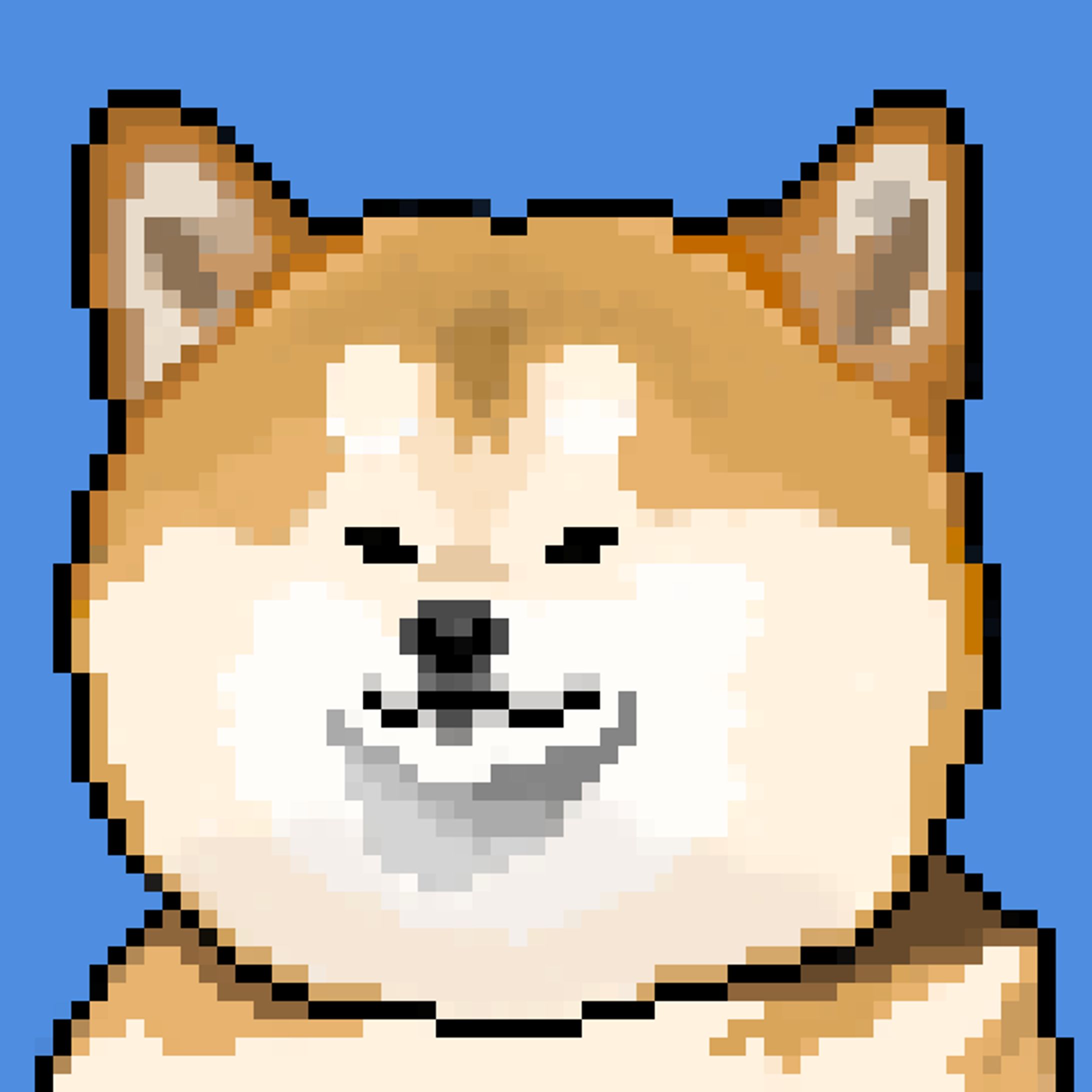 Pixel Shiba Dog-1