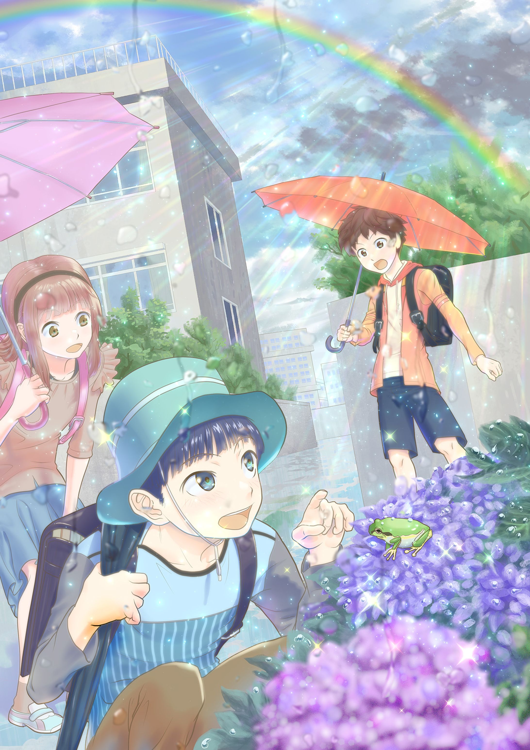 登校下校_小学生_教材_「梅雨のいきもの」-1