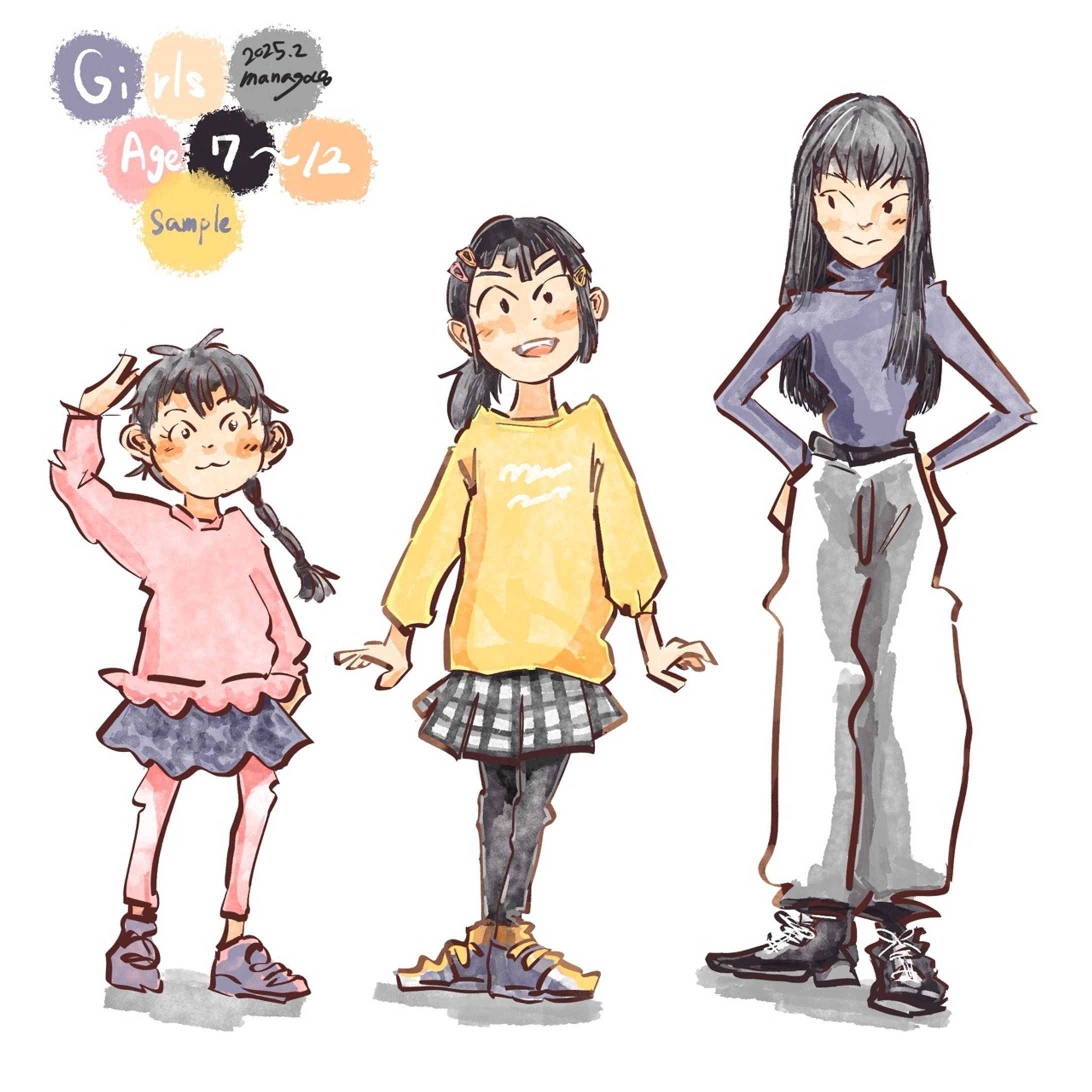 女の子立ち絵（サンプル）-1