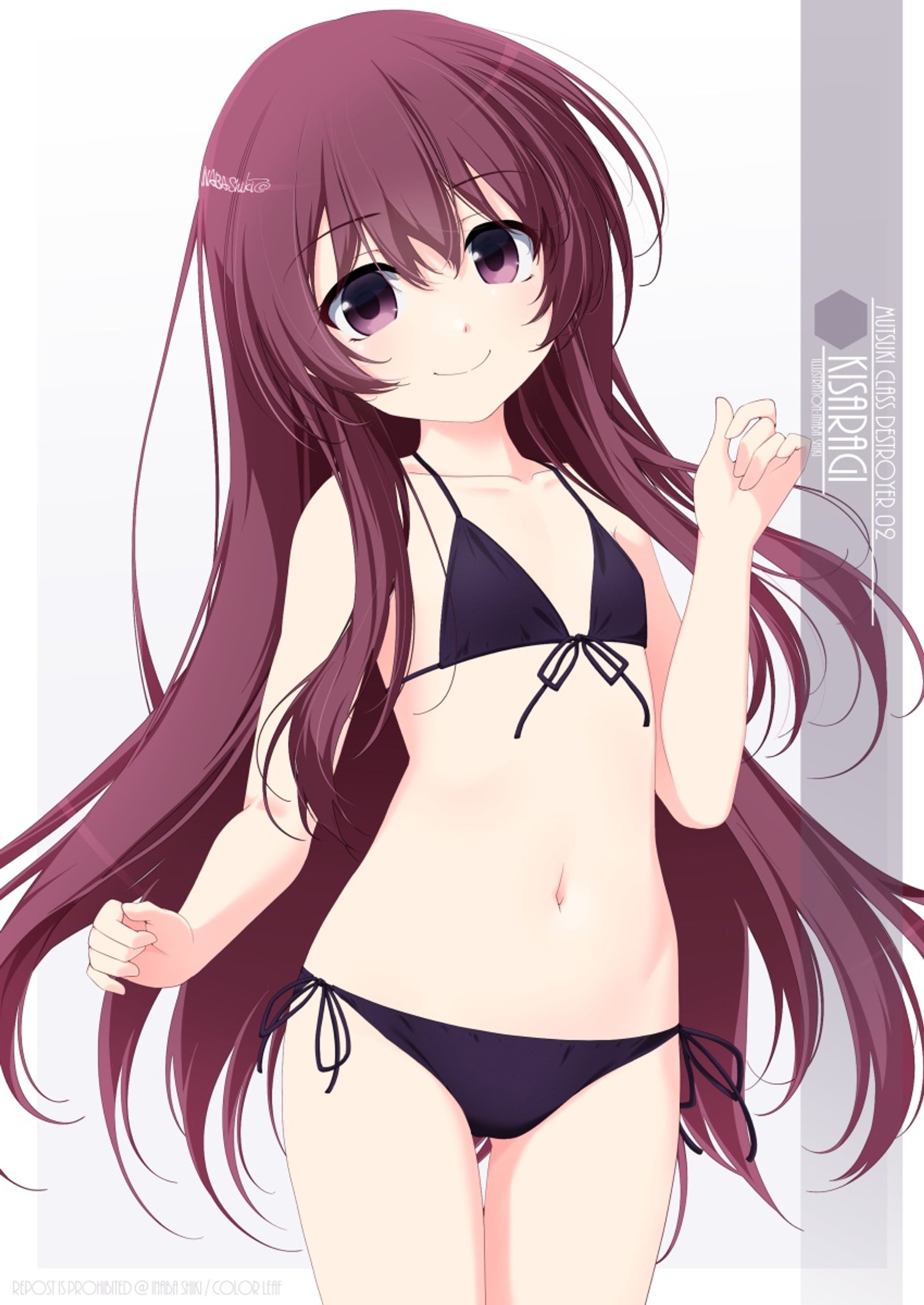水着艦娘「如月(艦これ)」221012-1