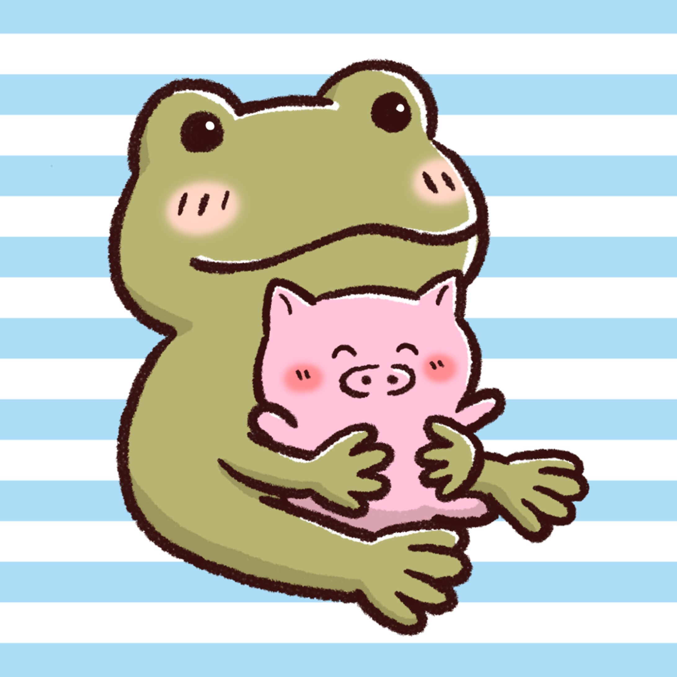 カエルとブタさん、時々おたまじゃくし-1