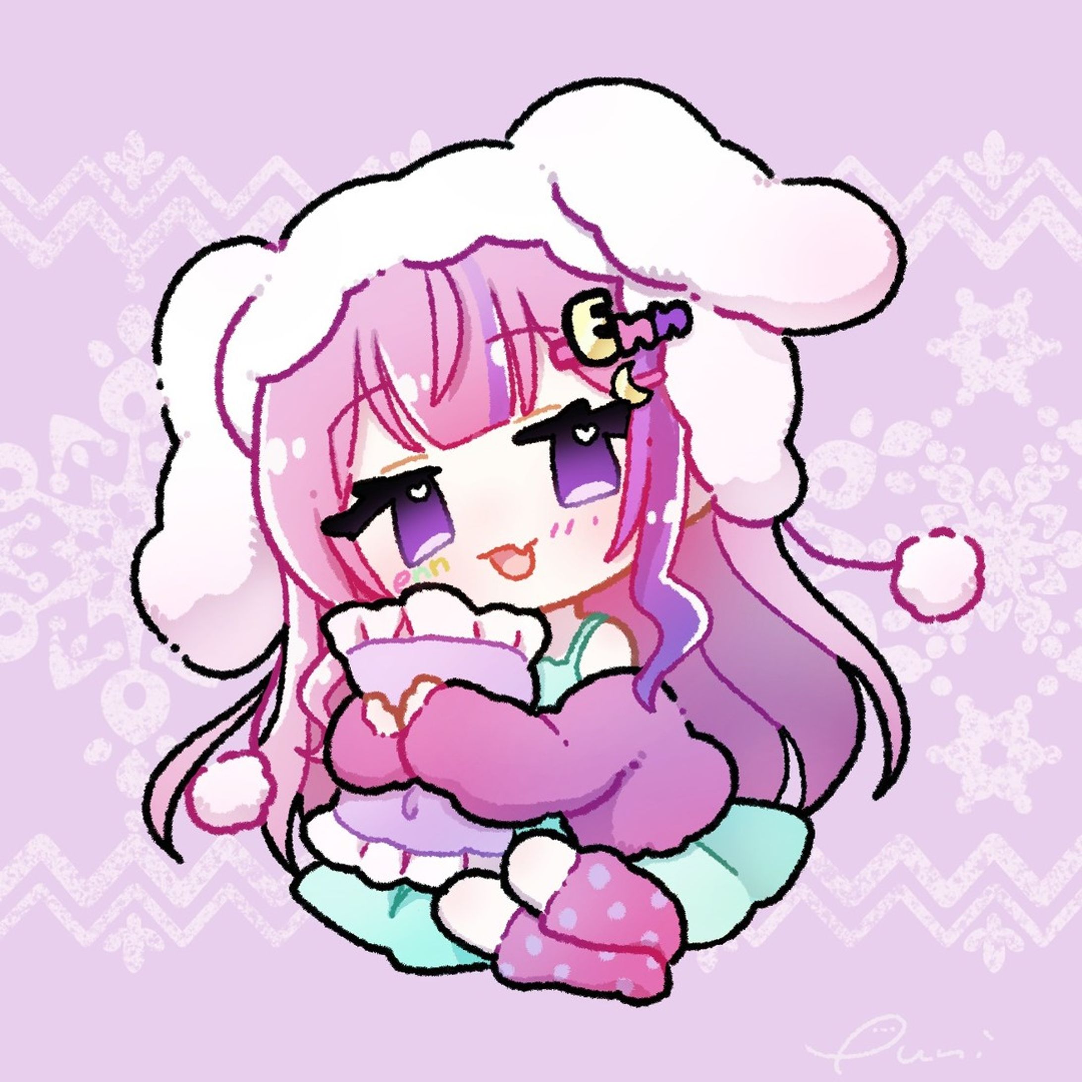 🌙💜歌月 えん@様☃️❄️

#illustration #artwork #drawing #chibi
#kawaiiart #copicart #cuteart #mangaart
#ちびキャラ#ミニキャラ #イラストグラム #デジタルイラスト #Vtuberイラスト #いらすとぐらむ
#일러스트 #드로잉 #그림스타그램 #插图-1