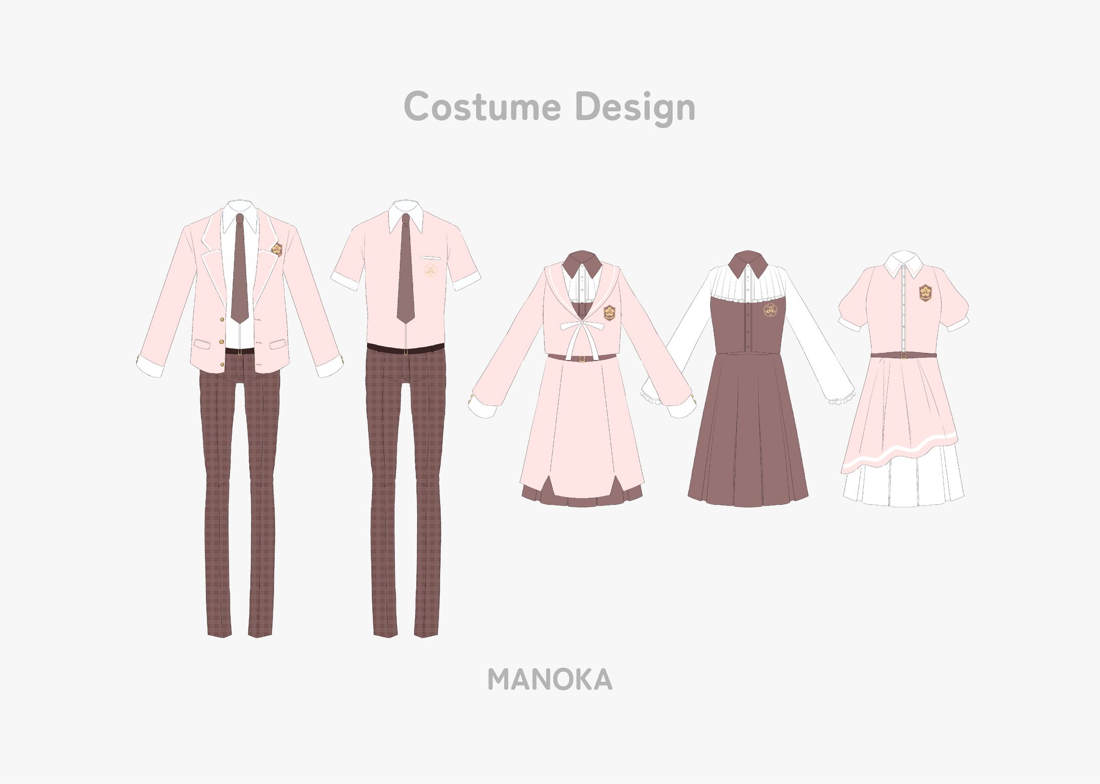 Costume Design／私立アコレード学園制服（夏・冬）、ジャージ-1