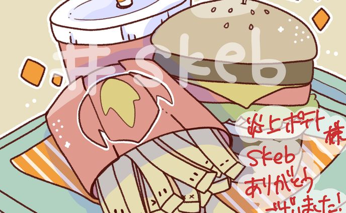 【ご依頼】アイコンイラスト/炎上ポテト様