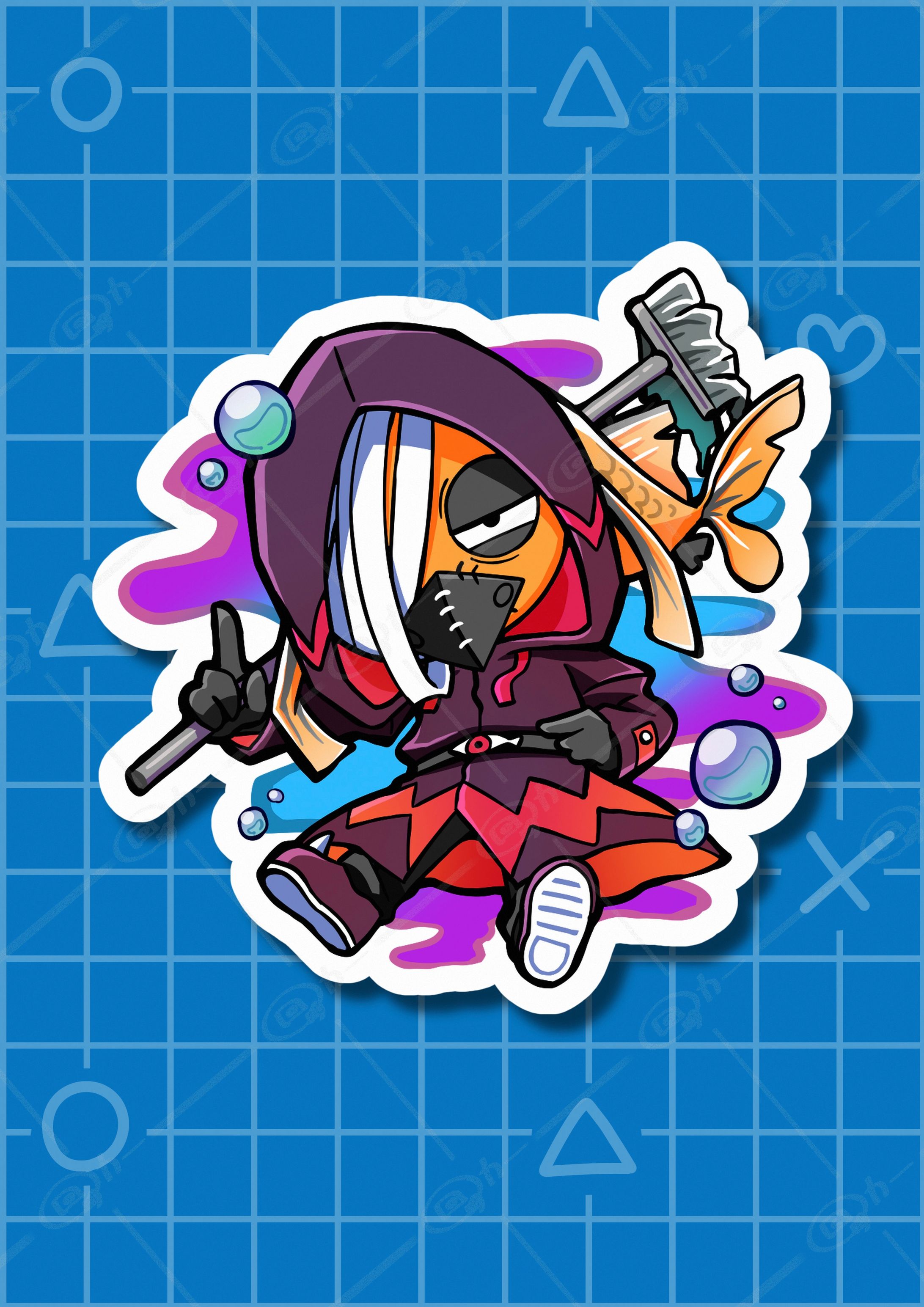 【オリジナル】キーホルダー用ミニキャライラスト-1