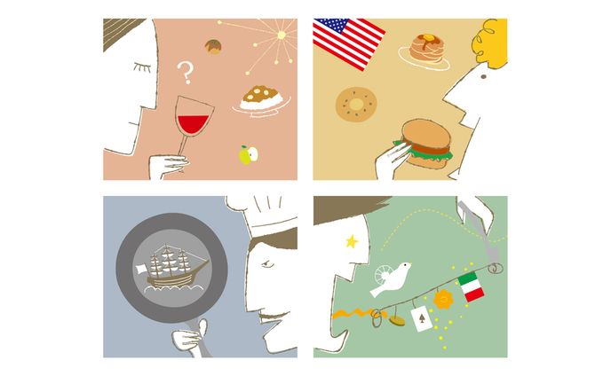 誌面イラスト 徳間書店 食楽