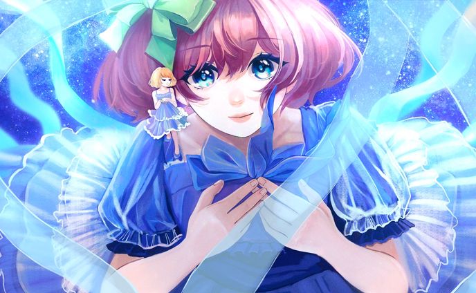 【動画用イラスト】 「蒼のエーテル(マクロスF) 」  covered by 石ころの山田。様 【ご依頼】