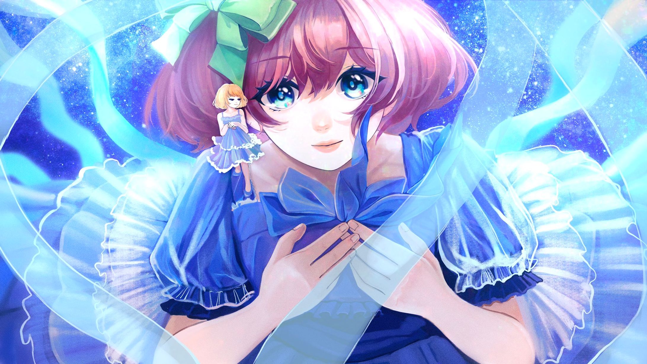 【動画用イラスト】 「蒼のエーテル(マクロスF) 」  covered by 石ころの山田。様 【ご依頼】-1