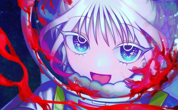 宇宙を彷徨う者（OC）
.
.
.
illustration #oc #digitalart #illust #art #originalcharacter #digitalillustration #kawaii #宇宙服 #白髪 #blood #宇宙 #space #イラスト #絵 #オリジナルイラスト #創作 #女の子 #イラストグラム #絵描きさんと繋がりたい #イラスト好きな人と繋がりたい