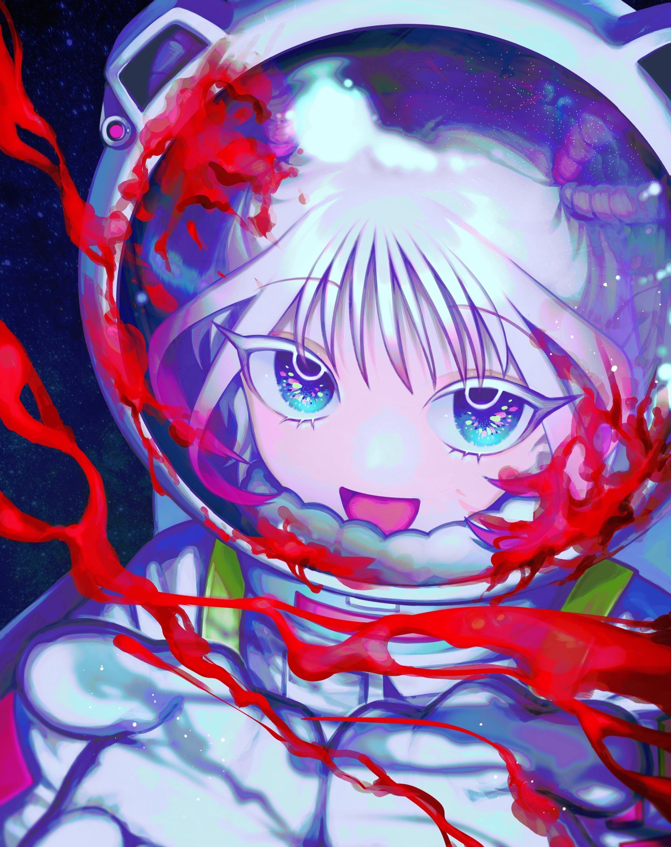 宇宙を彷徨う者（OC）
.
.
.
illustration #oc #digitalart #illust #art #originalcharacter #digitalillustration #kawaii #宇宙服 #白髪 #blood #宇宙 #space #イラスト #絵 #オリジナルイラスト #創作 #女の子 #イラストグラム #絵描きさんと繋がりたい #イラスト好きな人と繋がりたい-1