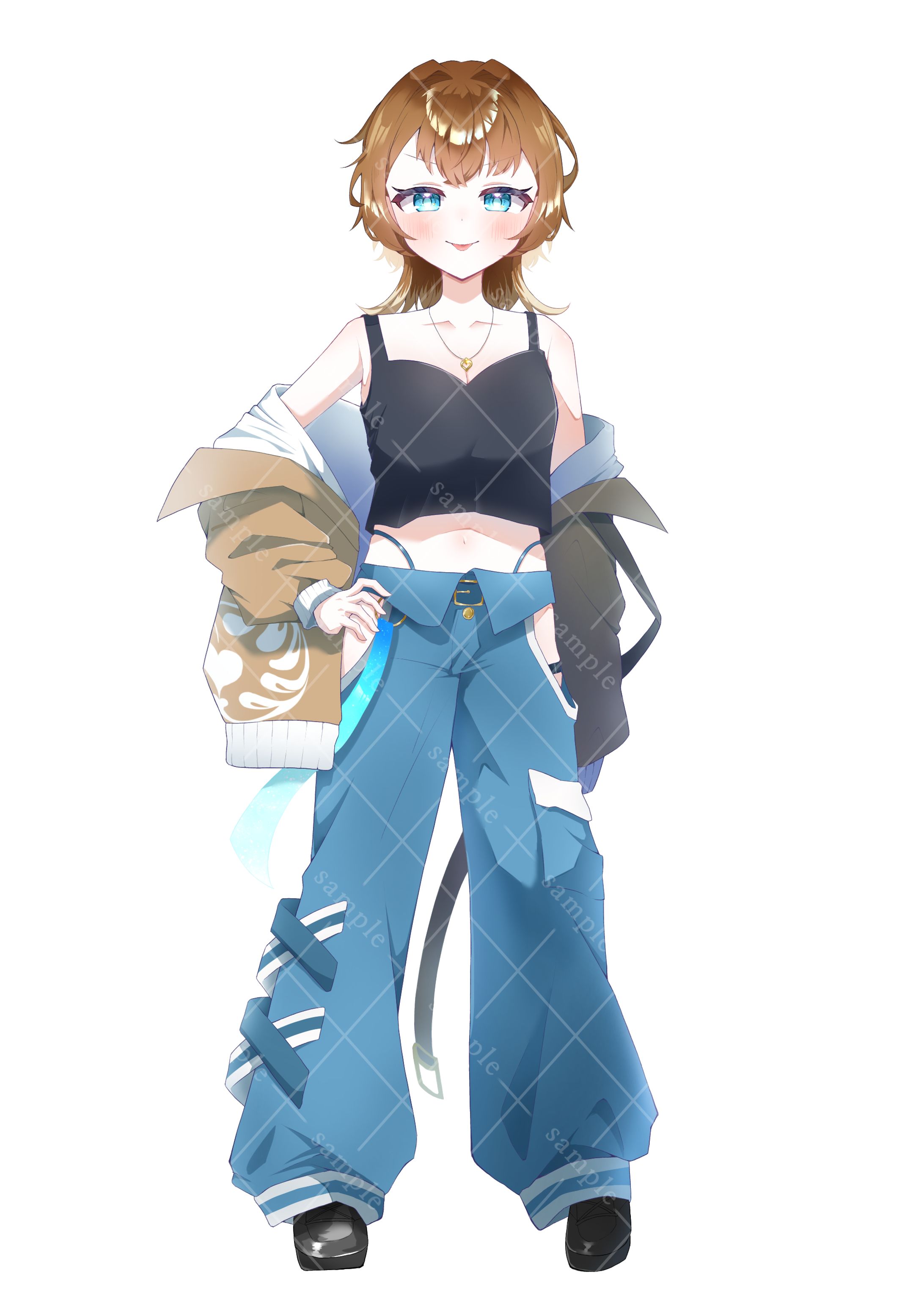 花伝ラテ様 等身立ち絵-1