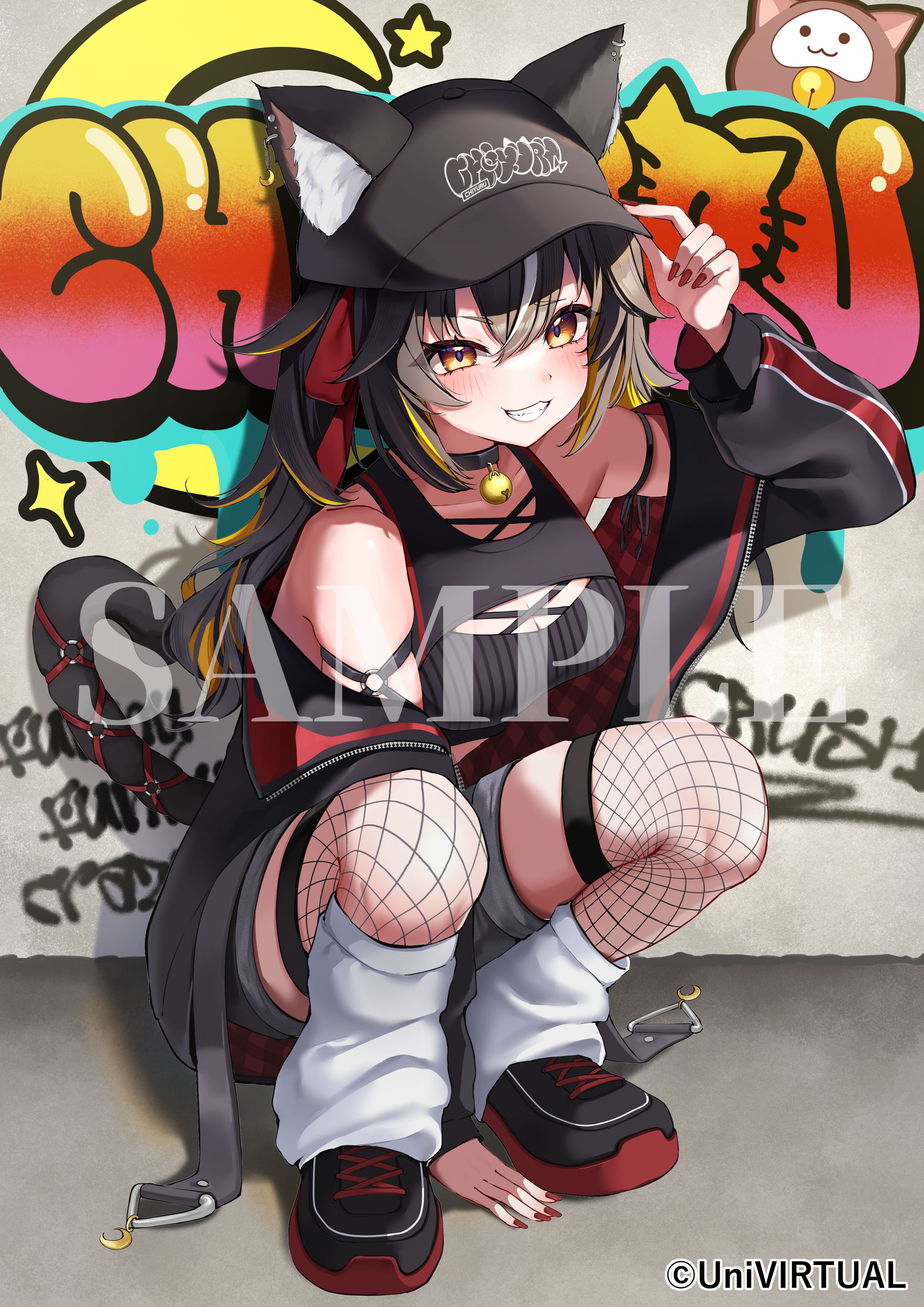 UniVIRTUAL所属 三日月ちゆる様｜4周年グッズイラスト・特別衣装デザイン-1