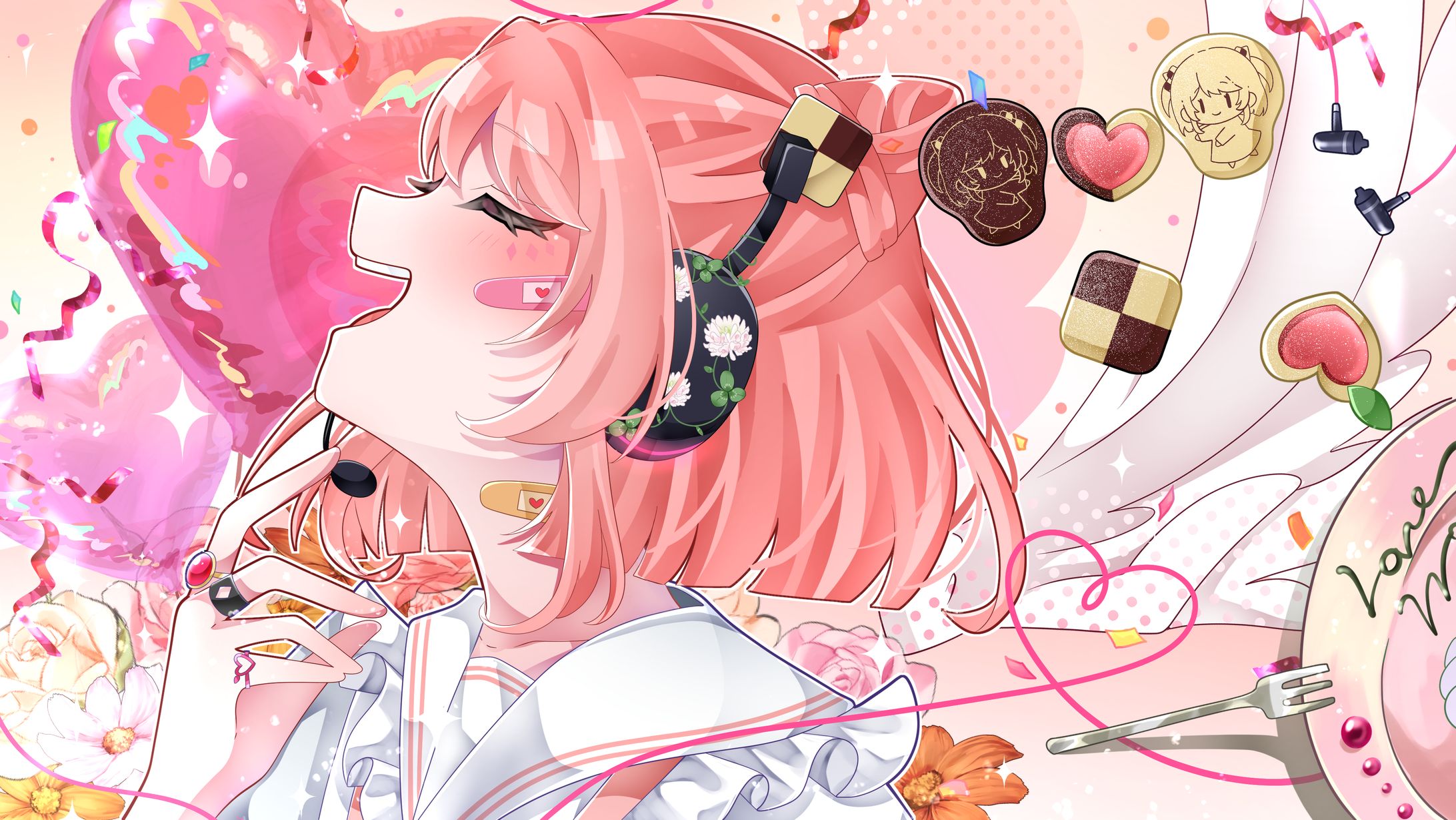 カラフルピーチのあ様︎┊︎歌ってみたMVイラスト-1