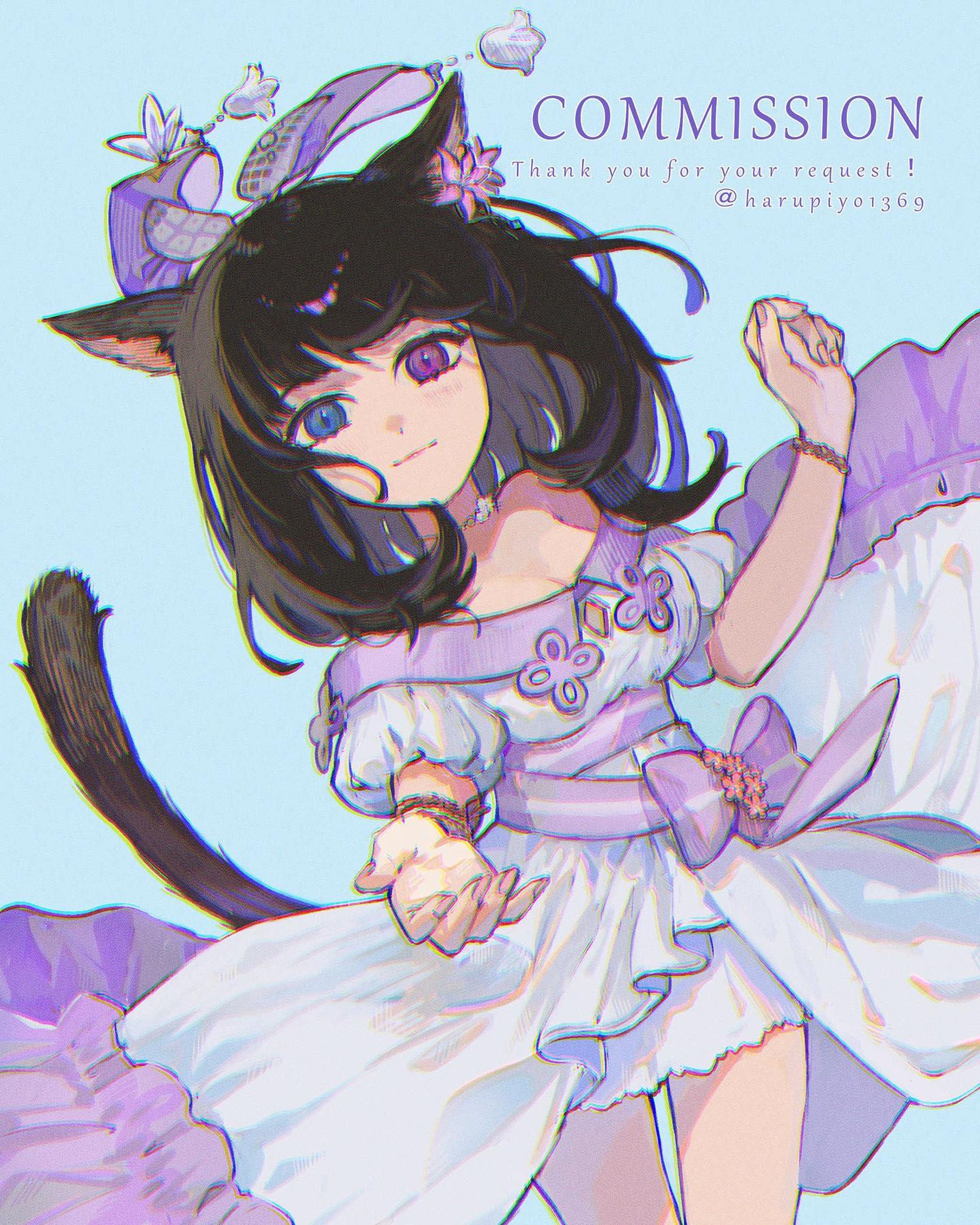 🐈‍⬛𓏸︎︎︎︎⁡𓈒 𓂃💙💜𑁍𓏸𓈒
Skeb納品しました𖥧𖤣
リクエストありがとうございました！
 

#Skeb #コミッション #commission 
#commissionpainting  #commissionart  #commissionartist #commissionwork 
 
 #猫耳  #けもみみ  #女の子イラスト  #清楚  #黒髪  #黒髪ミディアム 
 
#イラスト #イラストレーション  #イラストグラム  #イラストレーター  #illust #illustration #illustagram  #イラスト依頼 #絵 #일러스트  #插图 #art  #artwork #artist-1
