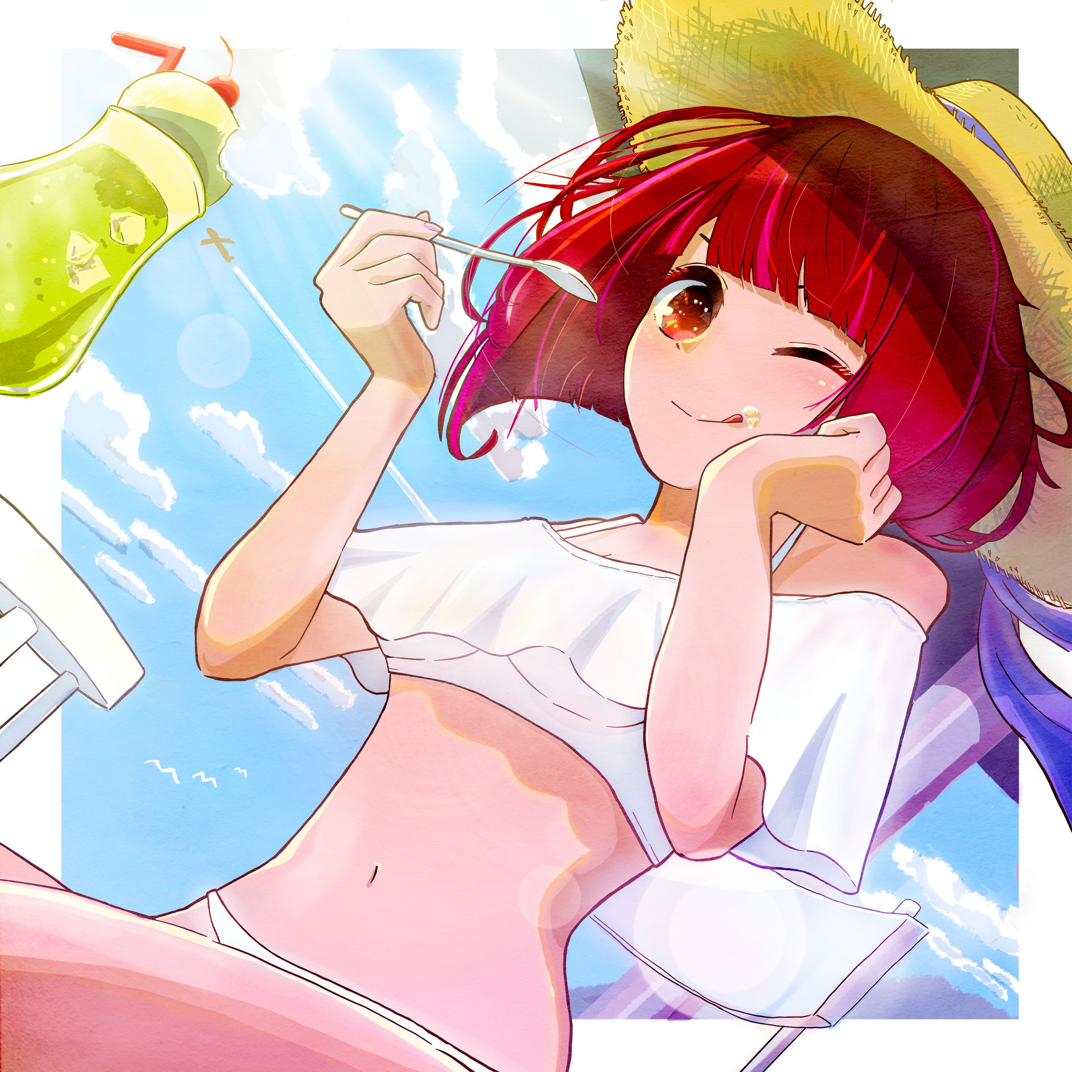 美味しい、クリームソーダ！ （有馬かな 推しの子）-1