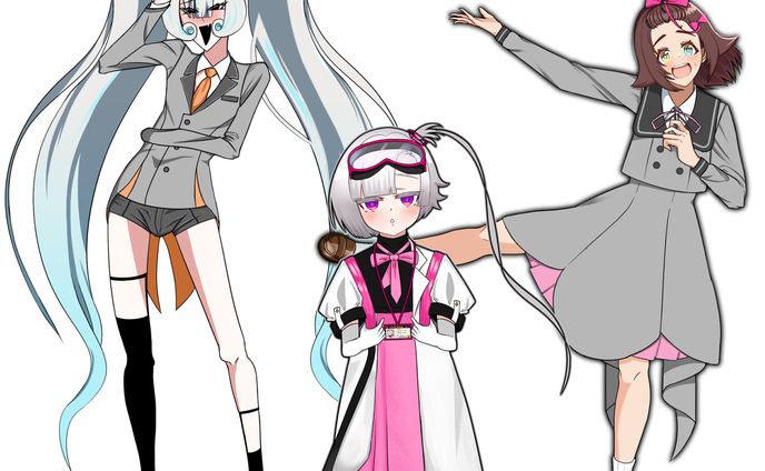 様々な画風の立ち絵集