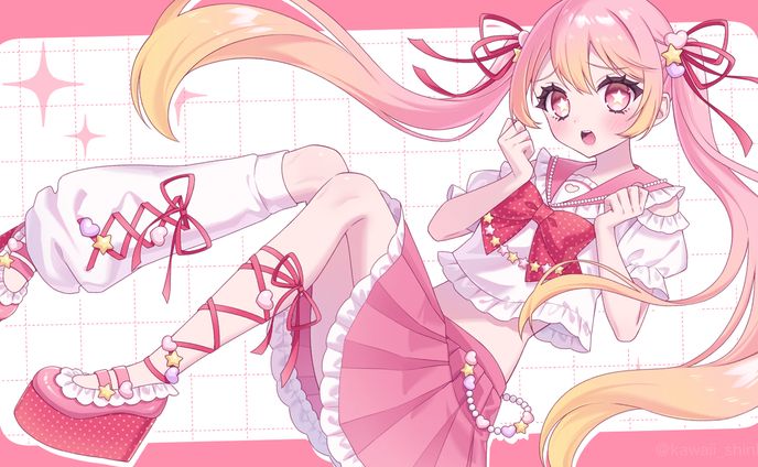 neon sign、キャラクターアニメーション