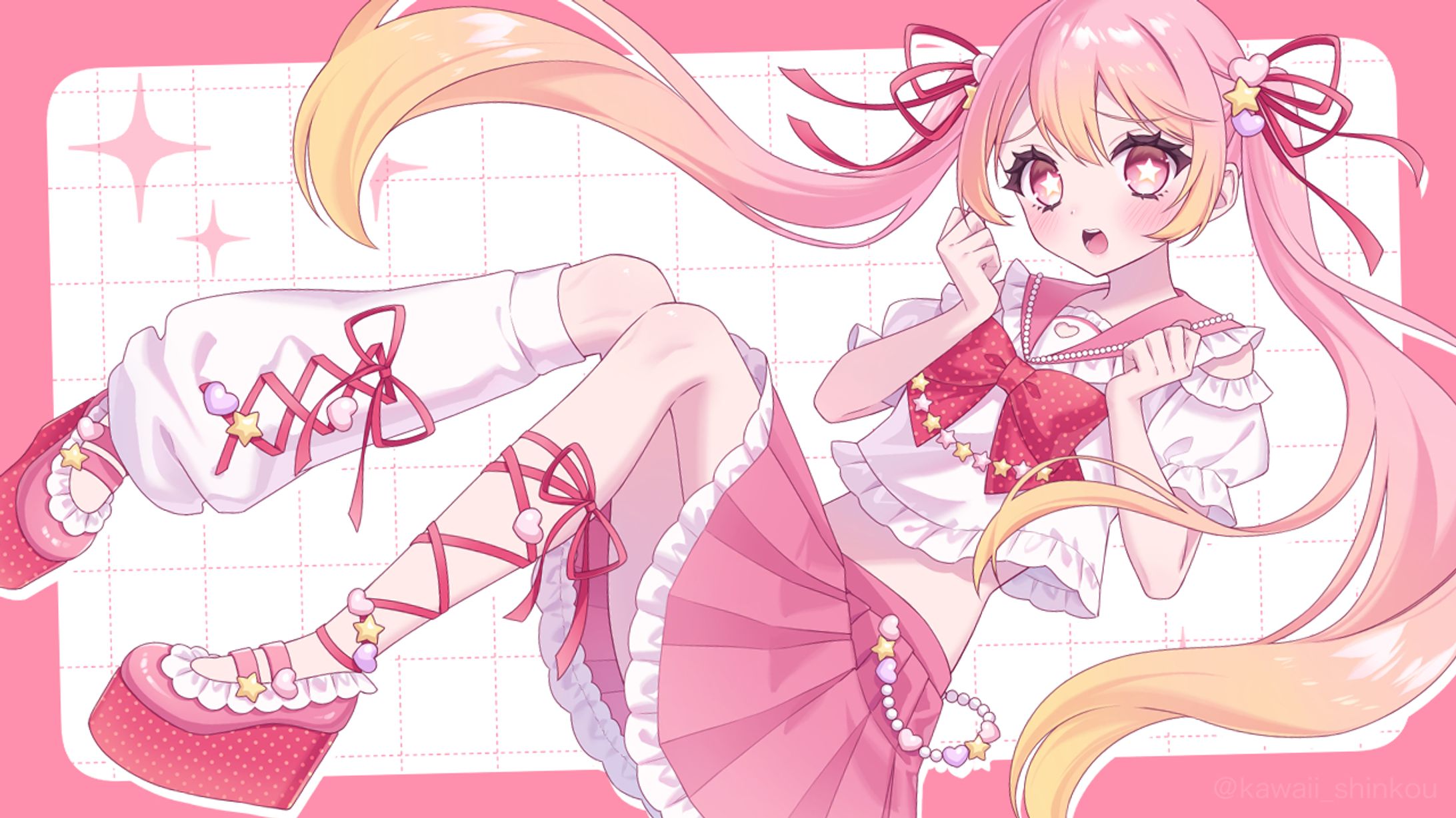 mumuSakura様「ミラクルクルクル」MV用イラスト、キャラクターアニメーション-1