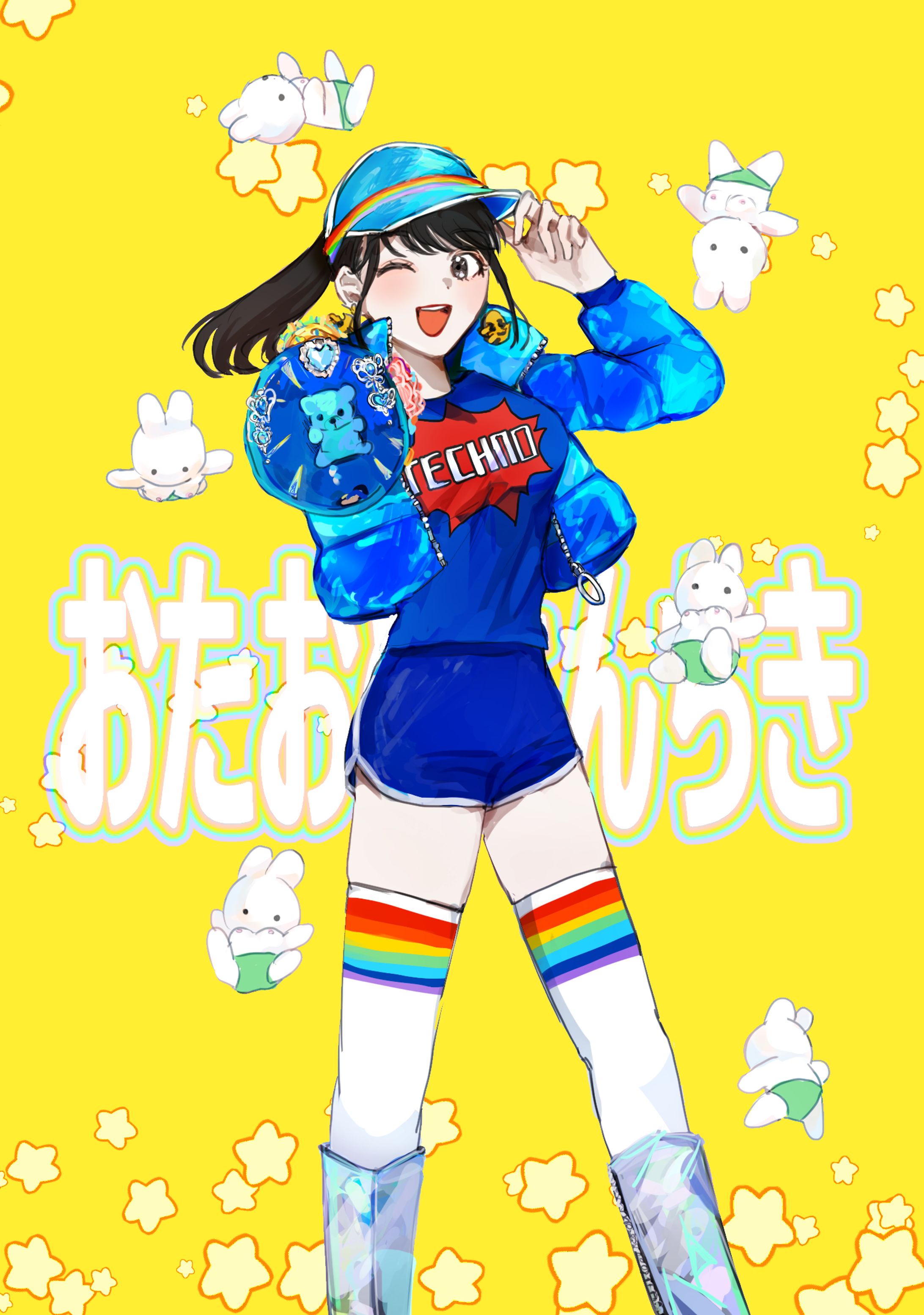 ファンアート/頓知気さきな、戦慄かなの（アイドル）-1