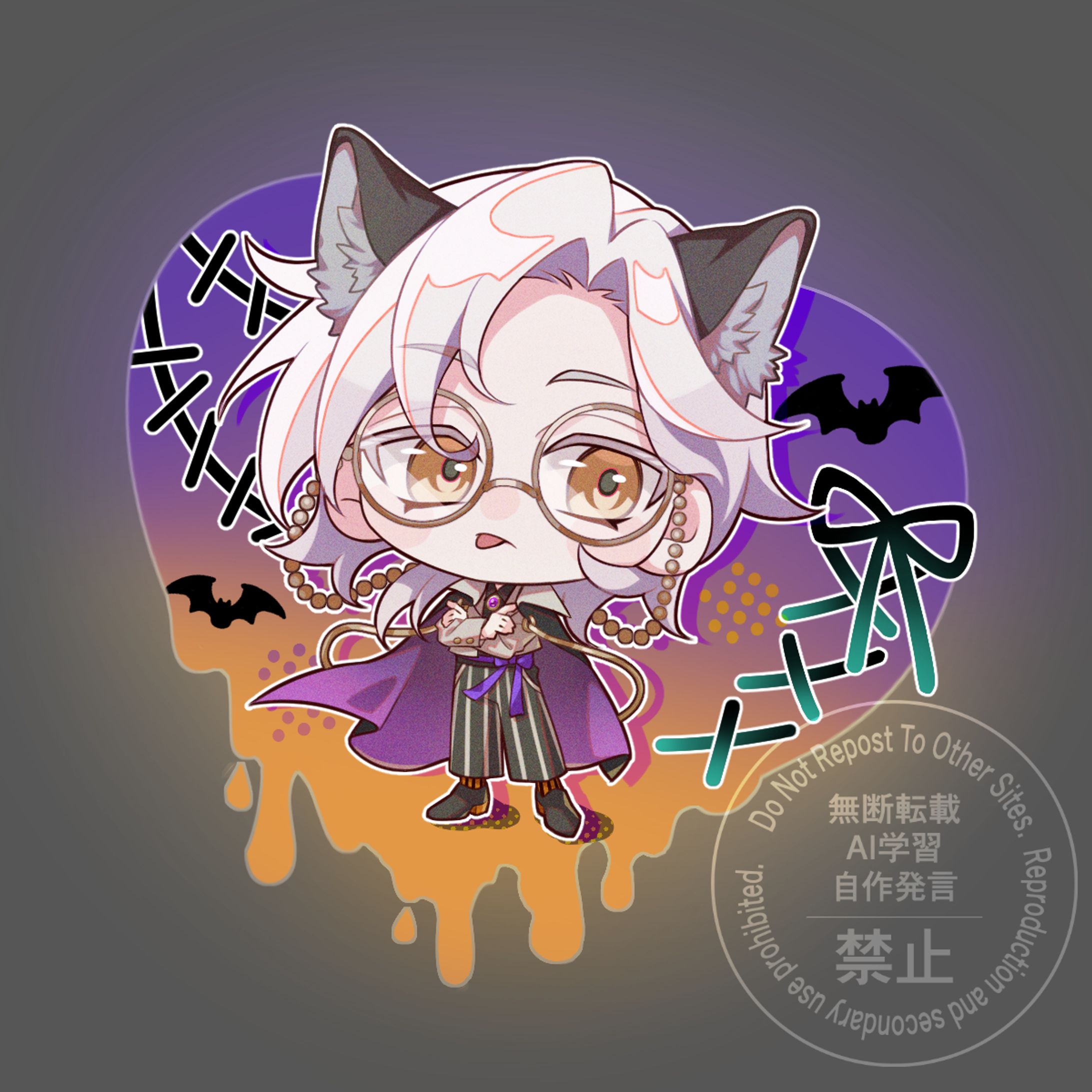 【創作】ハロウィンちび-1