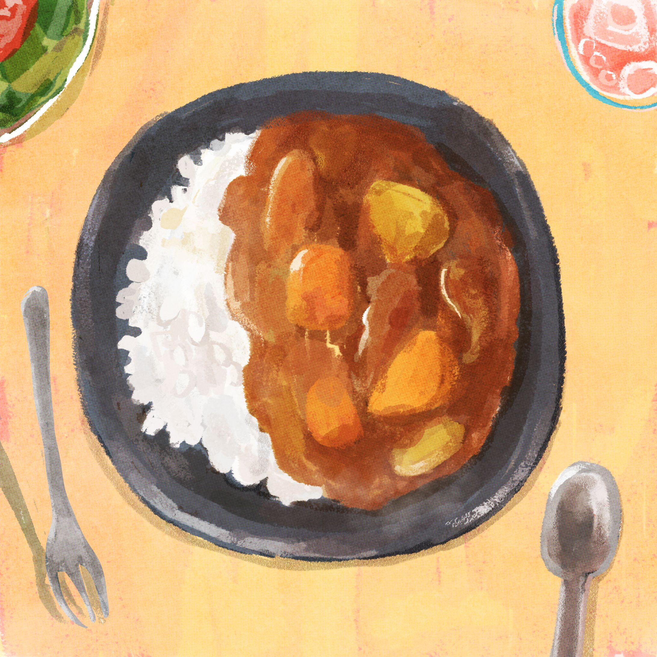 「食べ物イラスト」-1