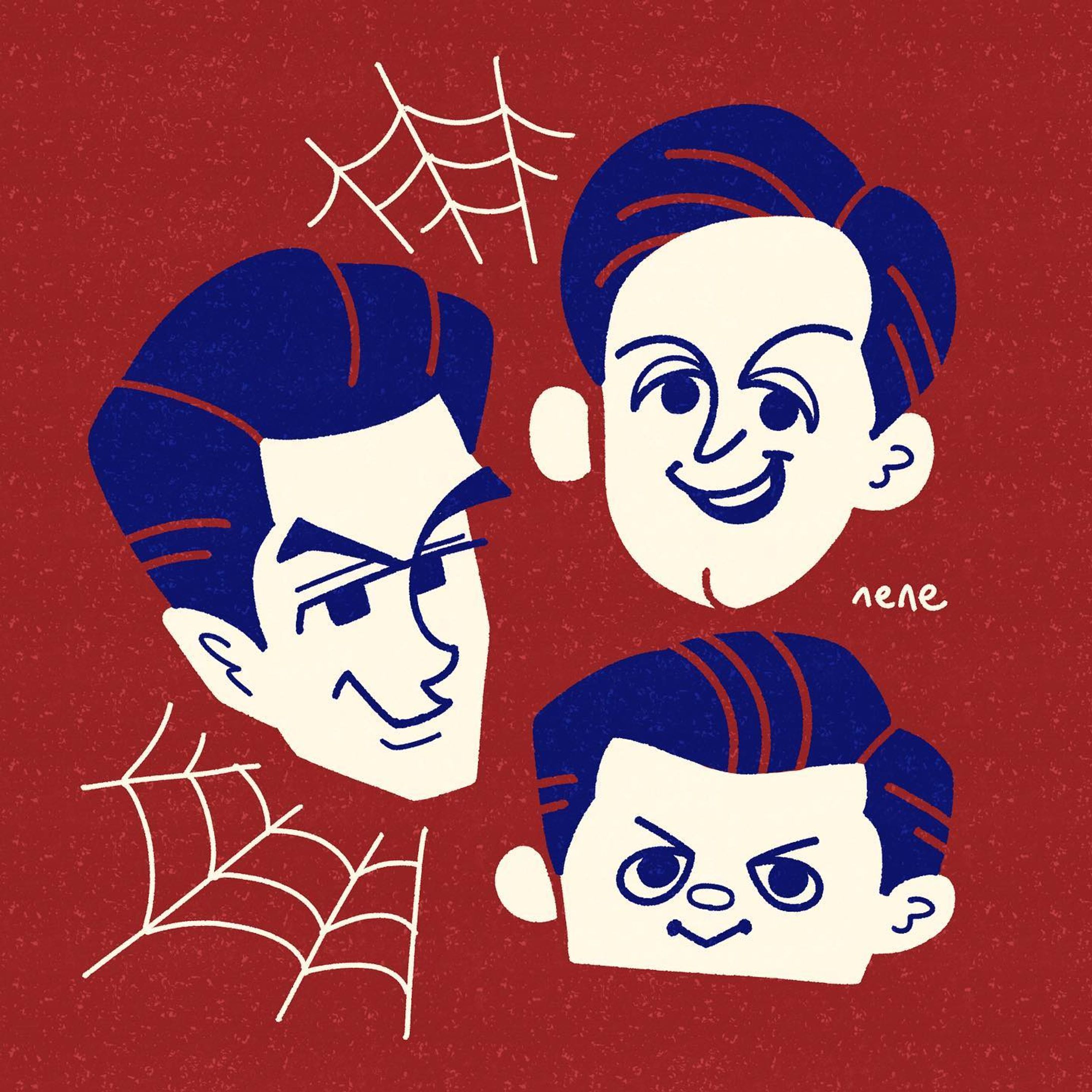 【似顔絵】スパイダーマン-1