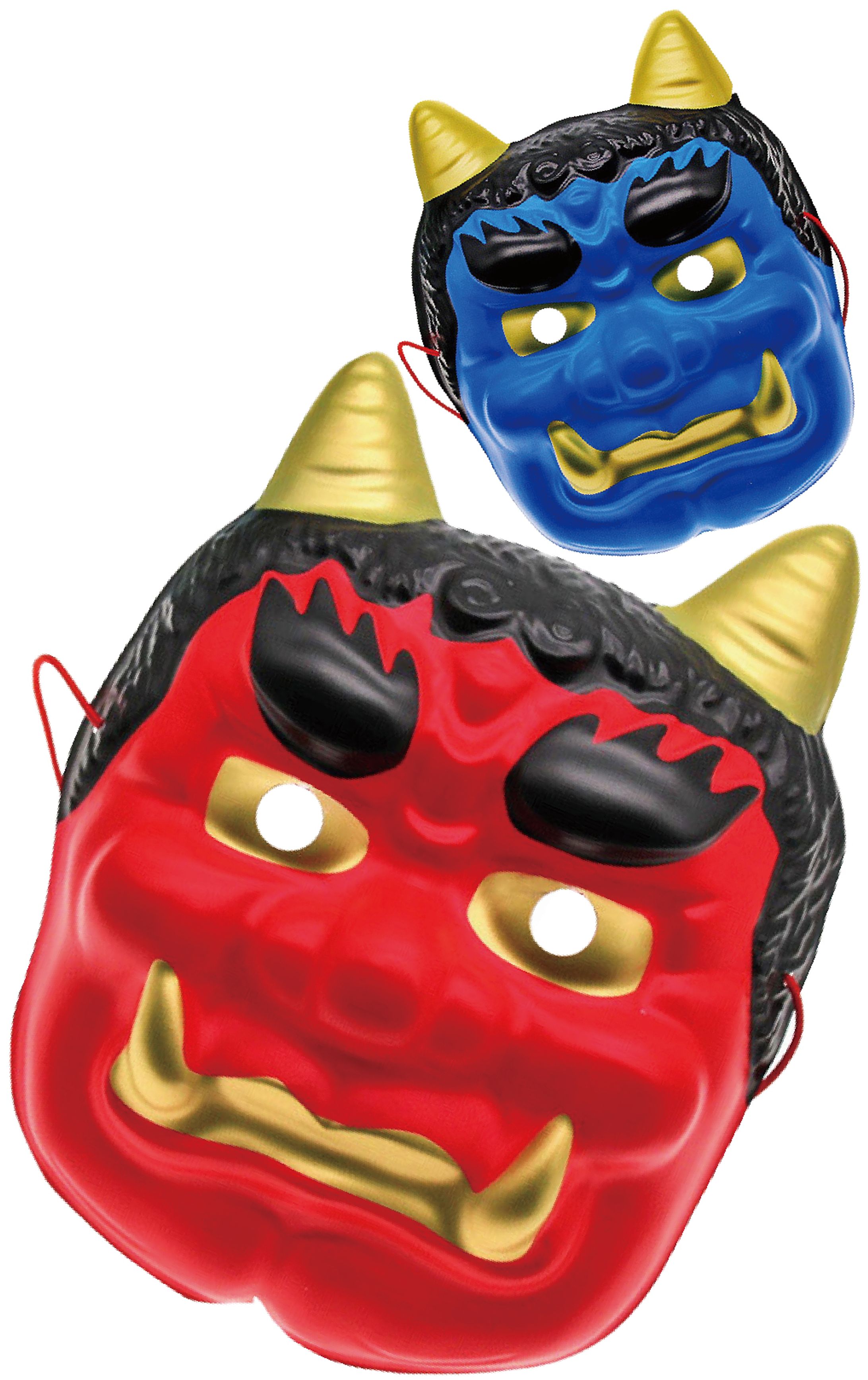 鬼のお面2枚組-1