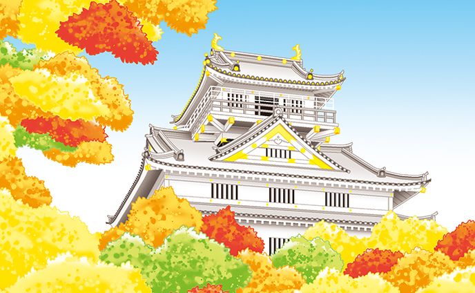 イラスト、岐阜県/gifu