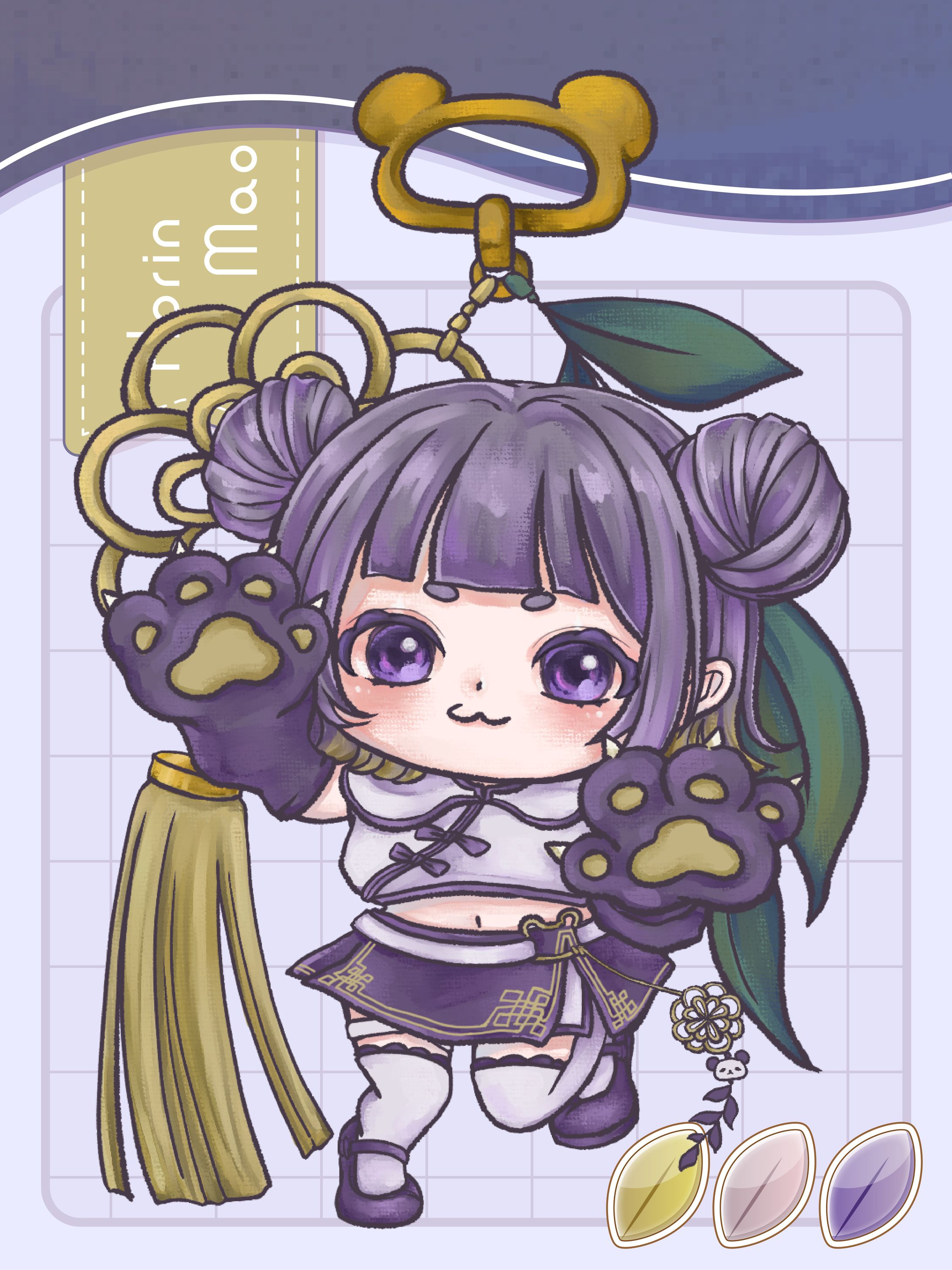 skeb 鳳梨まおさま / SDイラスト-1