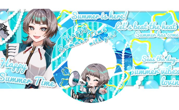 フリー素材 アイコンリング＆IRIAMヘッダー