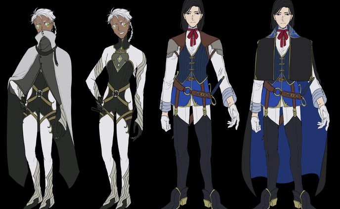 ファンタジー男性キャラ(コンビ)のデザイン