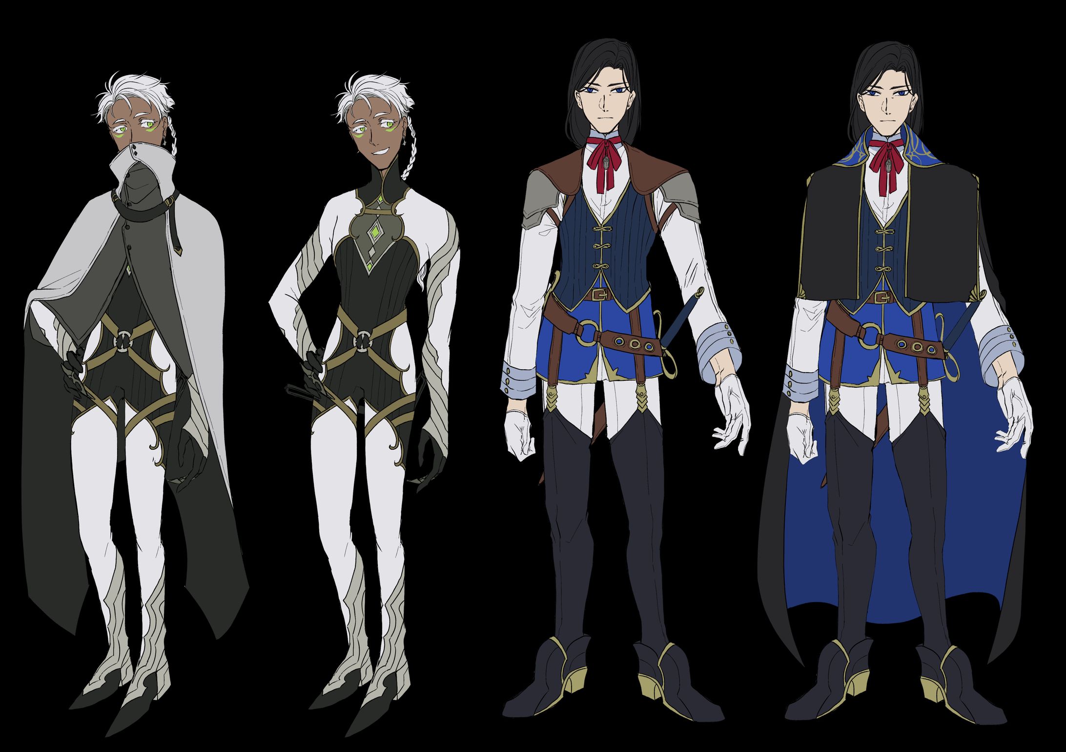 ファンタジー男性キャラ(コンビ)のデザイン-1