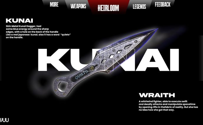 [UI Design] -Wraith's Kunai