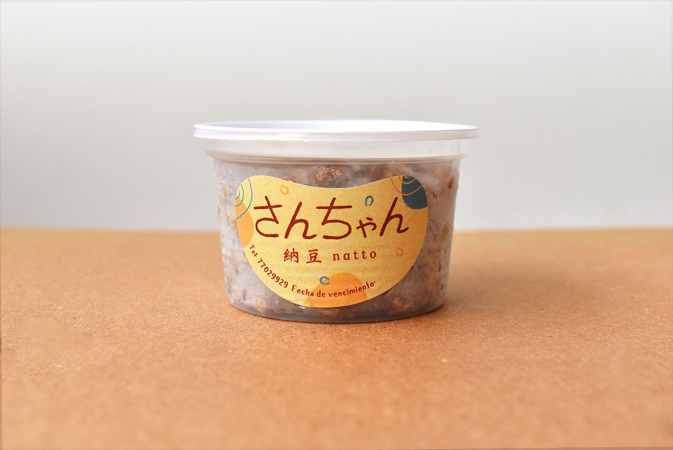 さんちゃん　納豆のステッカー-1