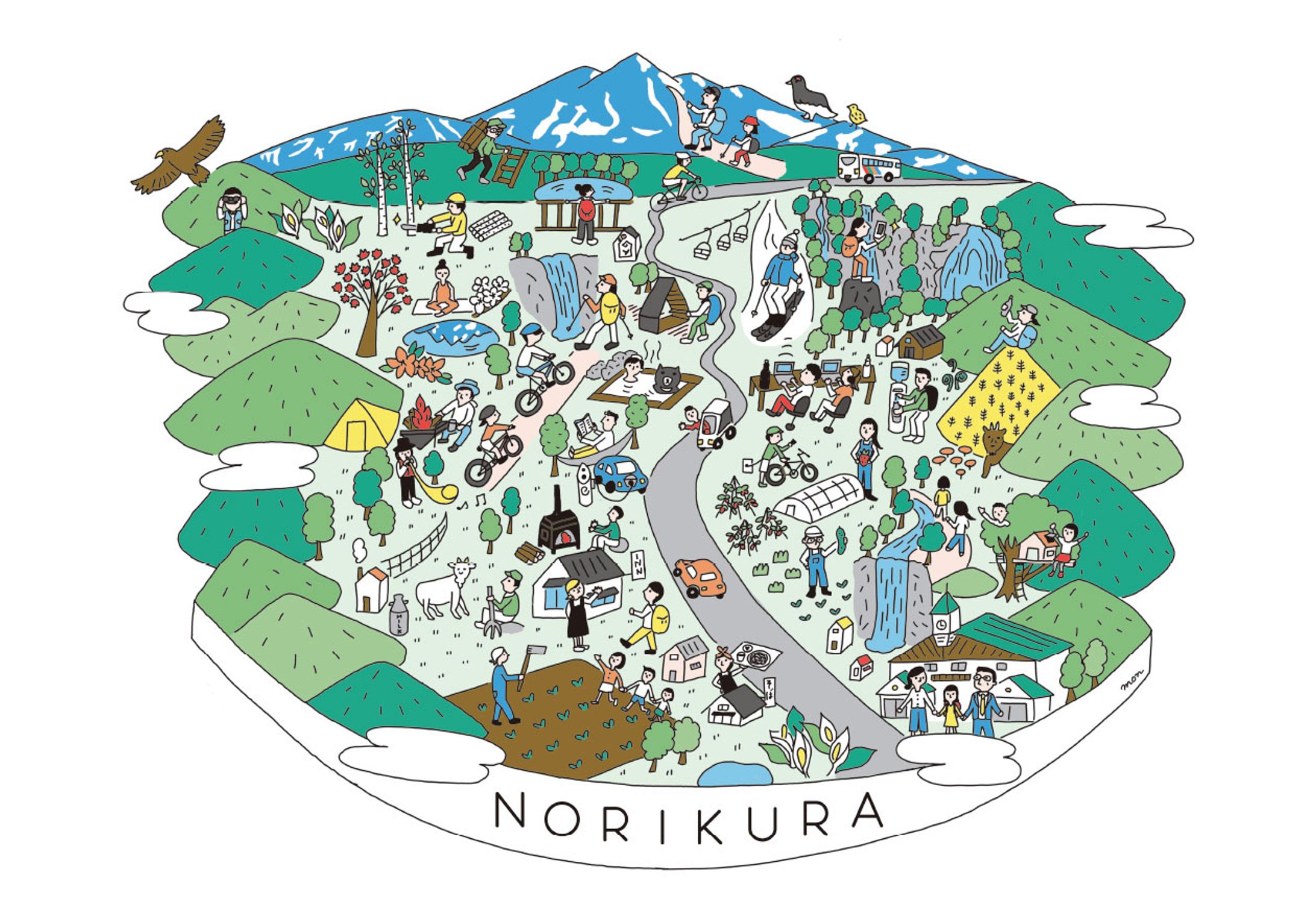 のりくら高原ミライズイメージイラスト（のりくらミライズ構想協議会）-1