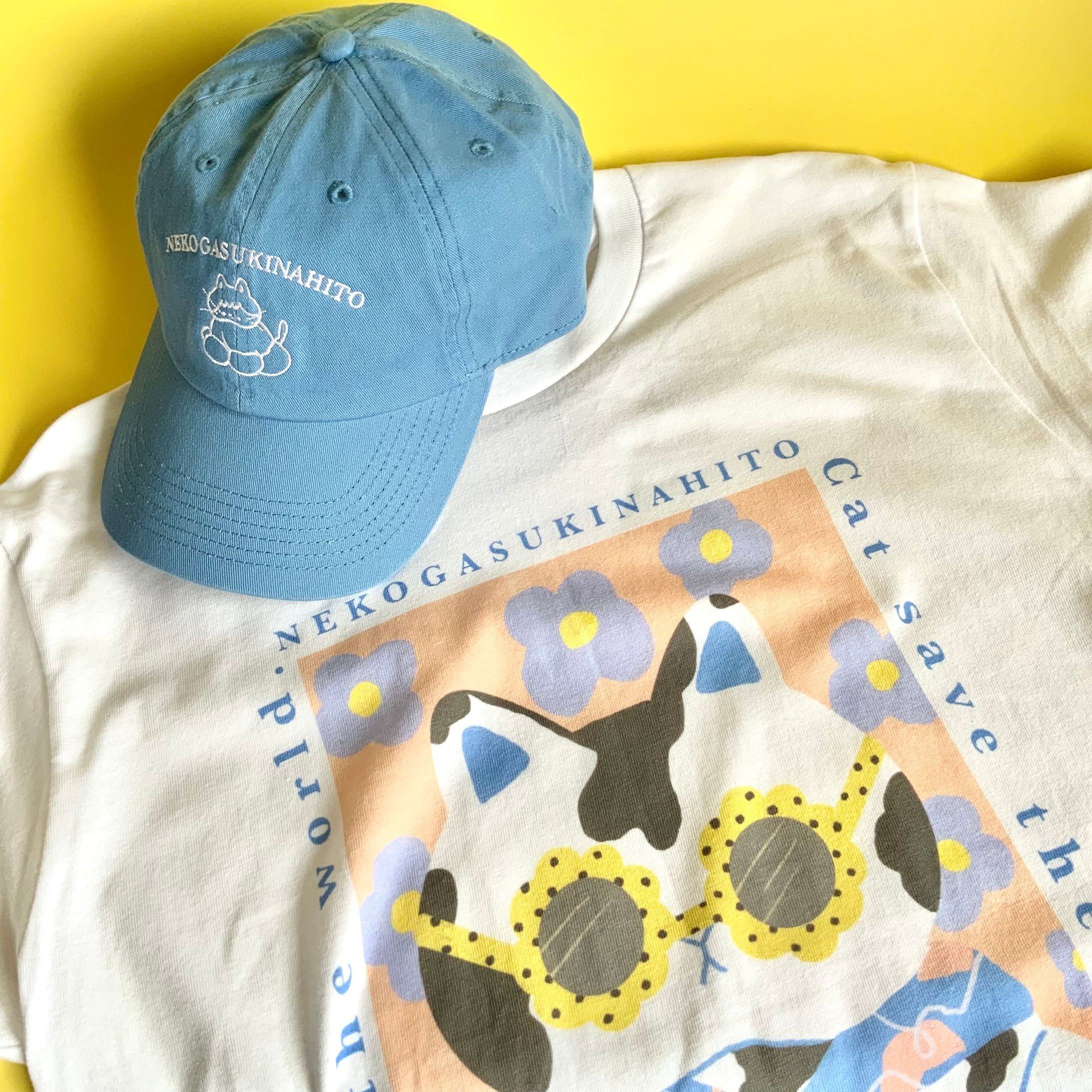 Cat save  the world  Tシャツ-1