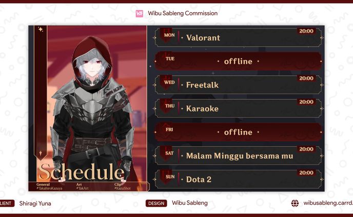 Takahiro Kazuya Schedule
